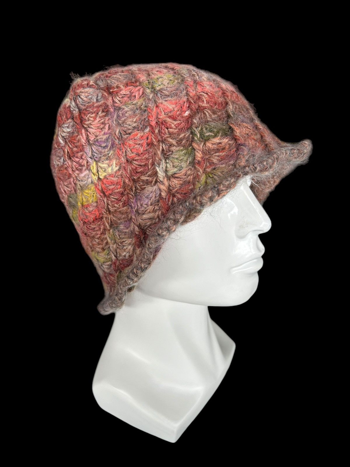 Kapital Crochet Knitted Handmade Bucket Hats Rare ☠️ Size ONE SIZE - 2 Thumbnail