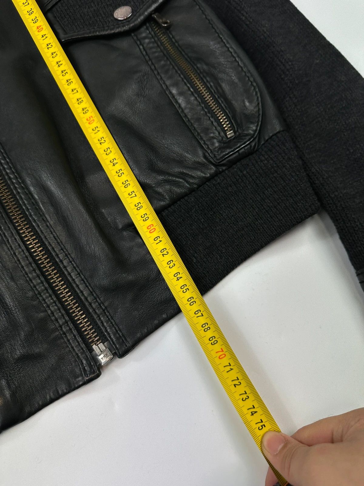 Dolce & Gabbana Dolce & Gabbana 00s Black Hyrbrid Lamb Leather & Wool Jacket Size US M / EU 48-50 / 2 - 13 Thumbnail