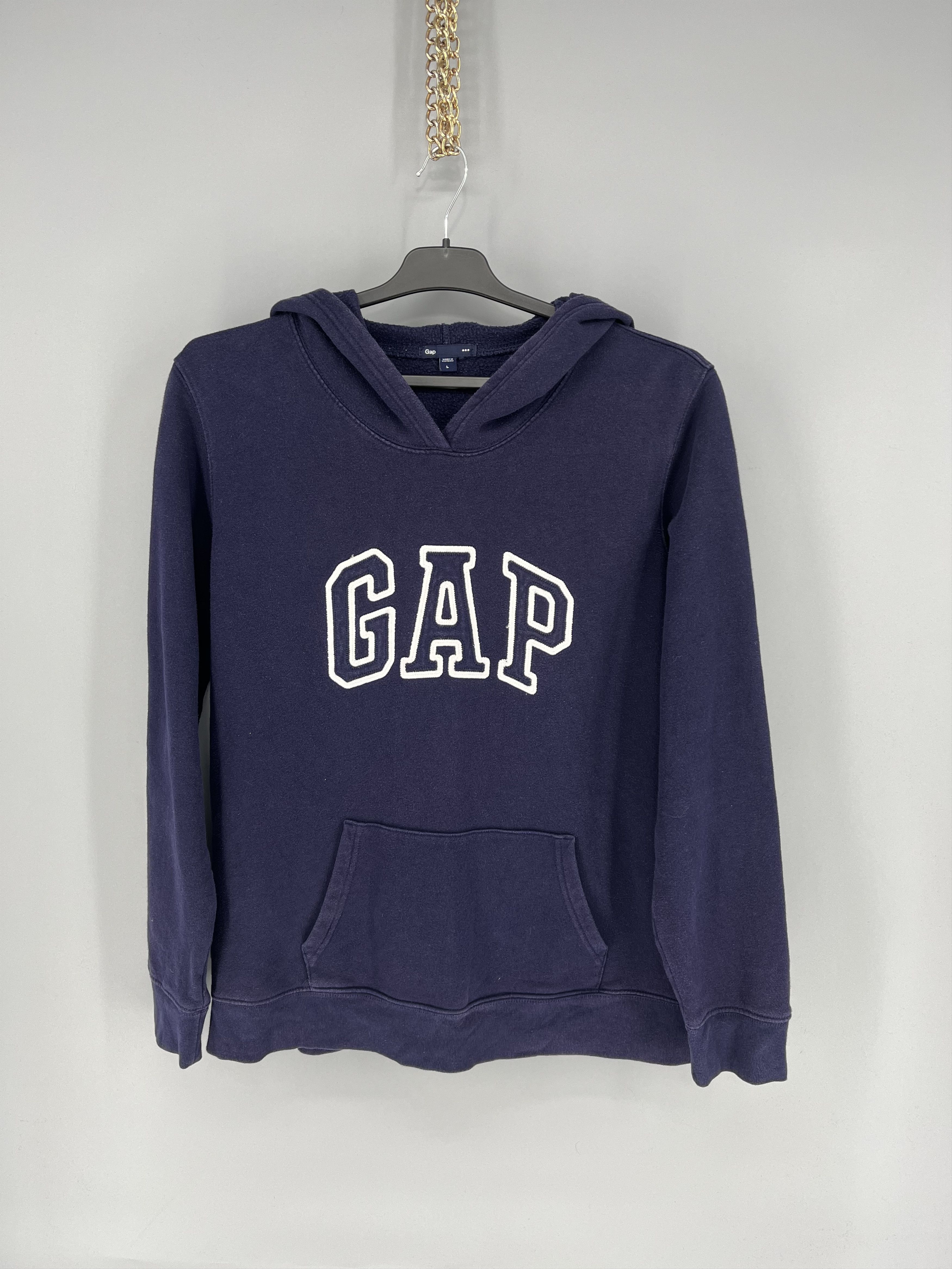Gap × Vintage Vintage GAP Hoodie Boxy Hype Streetwear Rare Casual Size US L / EU 52-54 / 3 - 1 Thumbnail