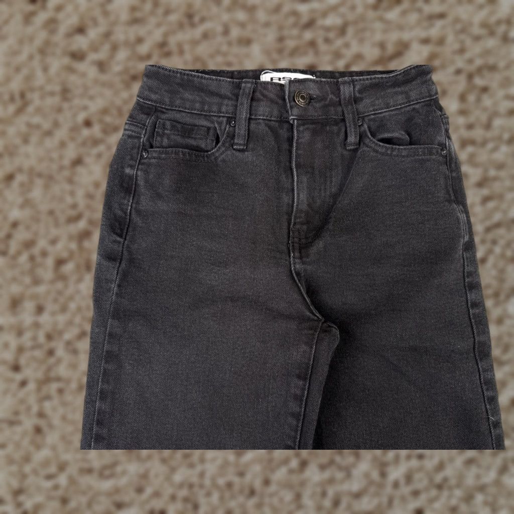 Rsq RSQ Jeans Womens 23 Black Denim Flared High Rise Cotton Blend 23x30 Shirt? Size 40" / US 18 - 1 Thumbnail