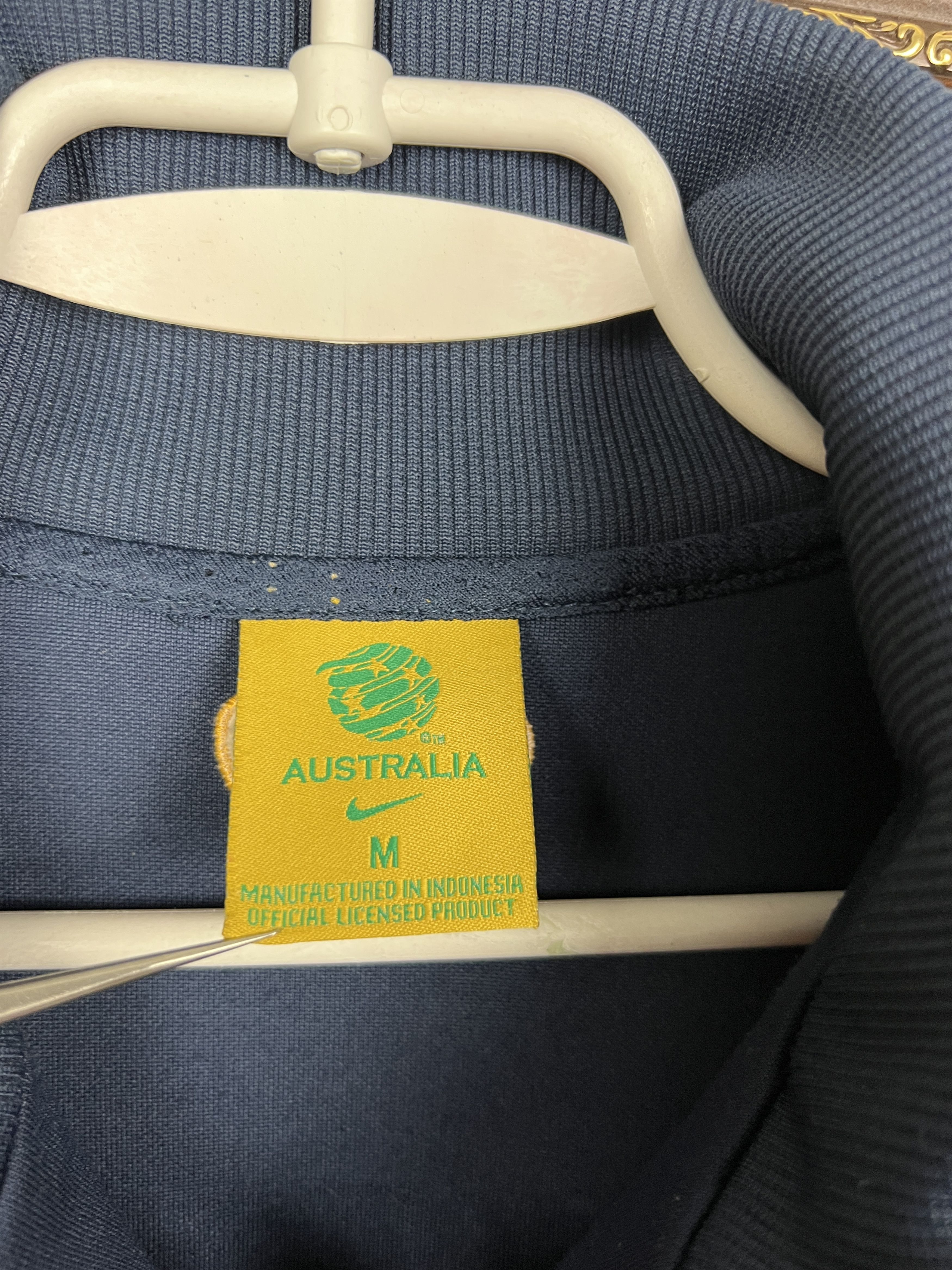 Nike Australia Football Jacket Soccer Track Top National Team Zip Size US M / EU 48-50 / 2 - 8 Thumbnail
