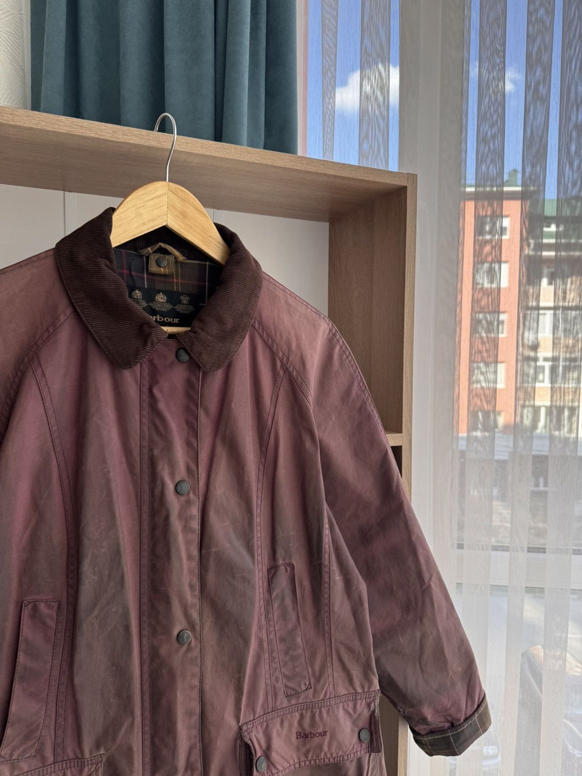 Barbour × Vintage Vintage Barbour Tartan Classic W’ Beadnell Wax Jacket Size XXL / US 16-18 / IT 52-54 - 6 Thumbnail