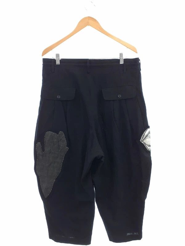 Yohji Yamamoto POUR HOMME patched wool pants HG-P40-015 Size US 35 - 2 Thumbnail