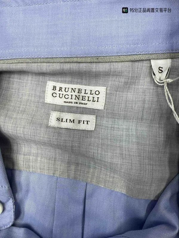 Brunello Cucinelli Brunello Cucinelli Men's Blue Lapel Button Long. Size US S / EU 44-46 / 1 - 7 Thumbnail