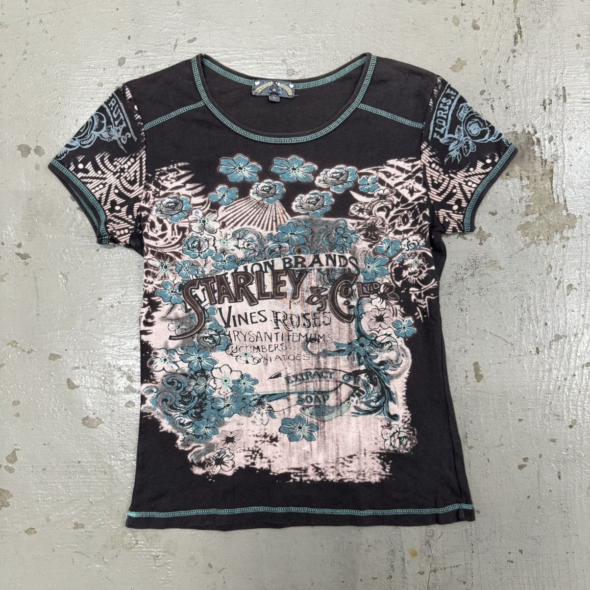 Affliction Y2K Vanilla Sugar Affliction Ed Hardy Style Tee Size US L / EU 52-54 / 3 - 1 Thumbnail