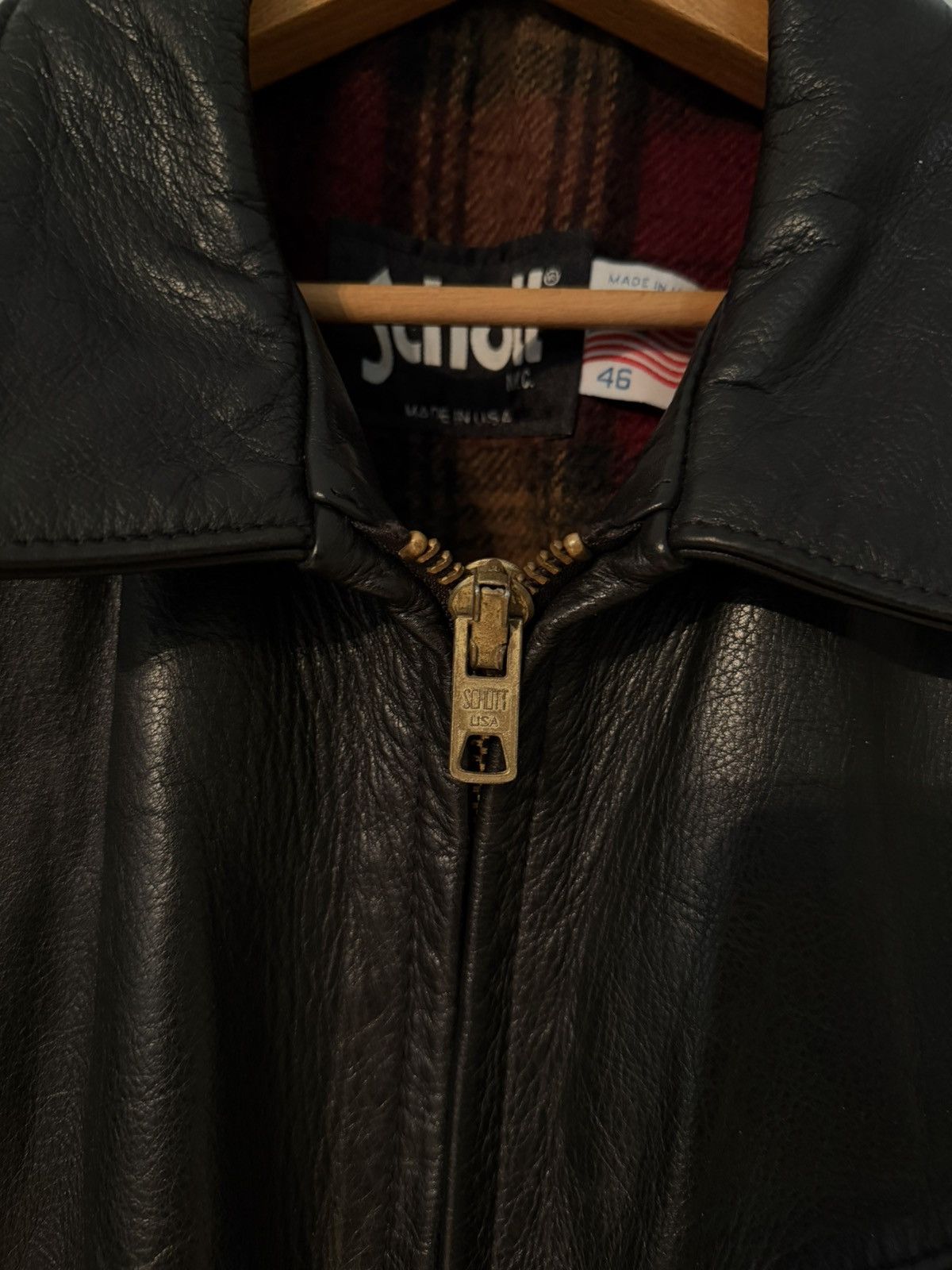 Schott Vintage 681 Single Rider Leather Jacket Size US XL / EU 56 / 4 - 5 Thumbnail