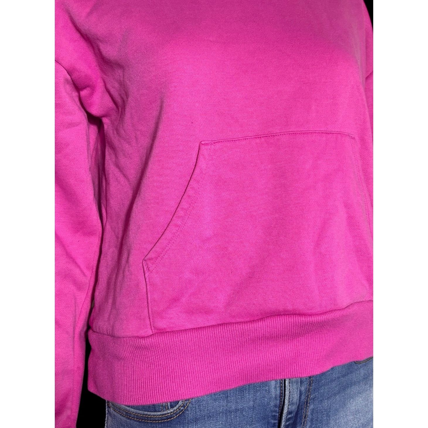 Epic Threads Epic Threads Pink Cotton Hoodie Pullover Sweater Thumbholes Size XL / US 12-14 / IT 48-50 - 11 Thumbnail