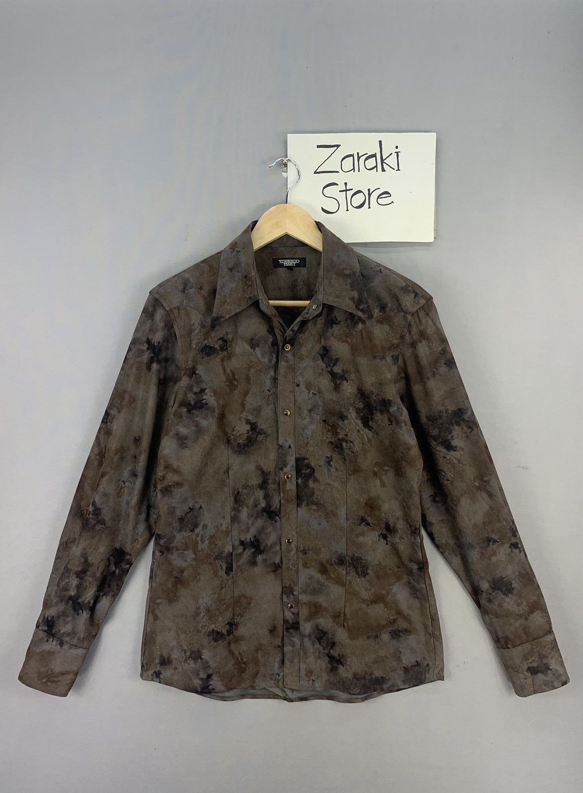Tornado Mart Tornado Mart Japan Dark Camo Dyed Flannel Size US S / EU 44-46 / 1 - 1 Thumbnail