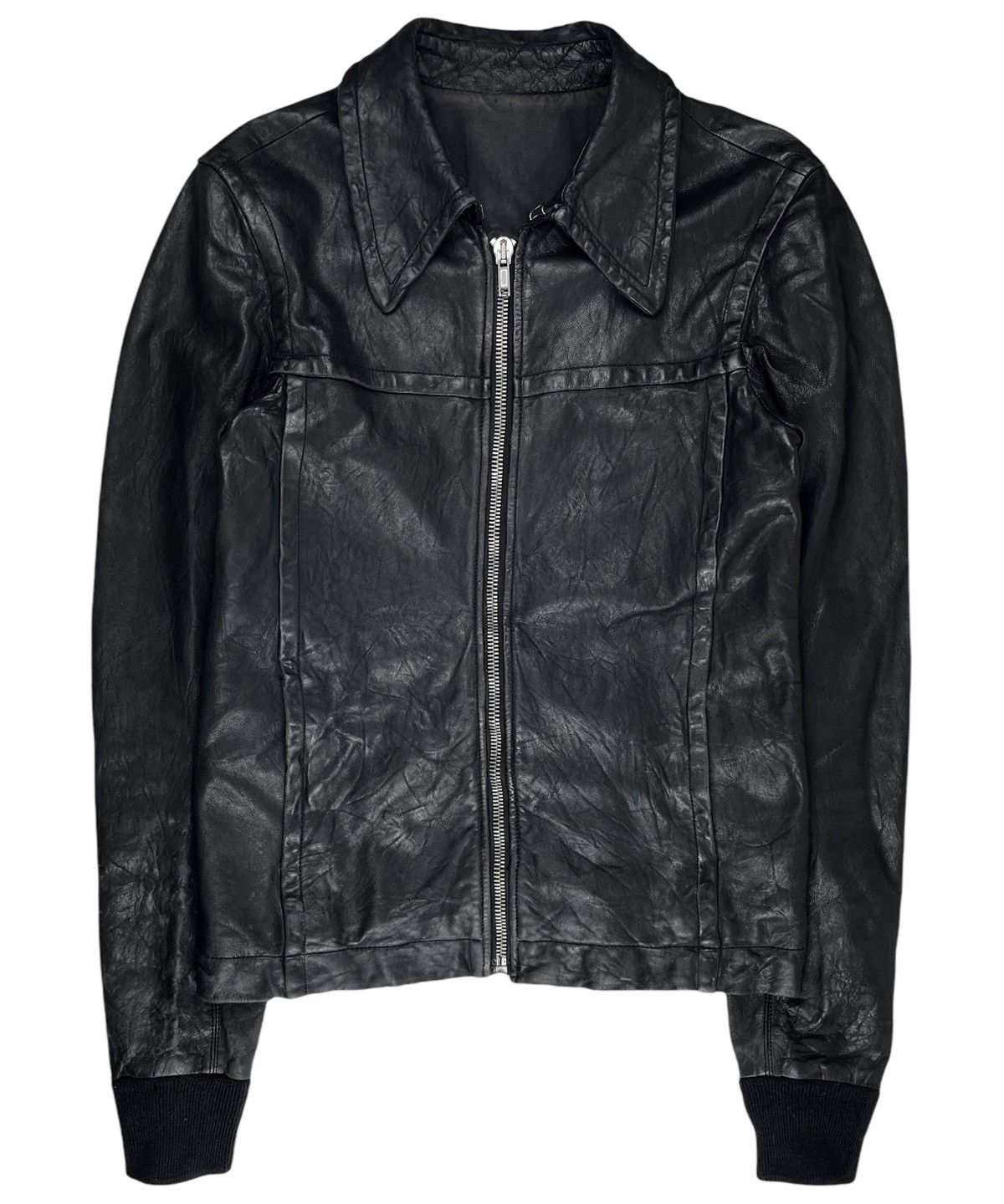 Pre-owned Olmar Mirta X Rick Owens Fw07 Rick Owens Exploder Lou Reed Lamb Worker Leather Jacket