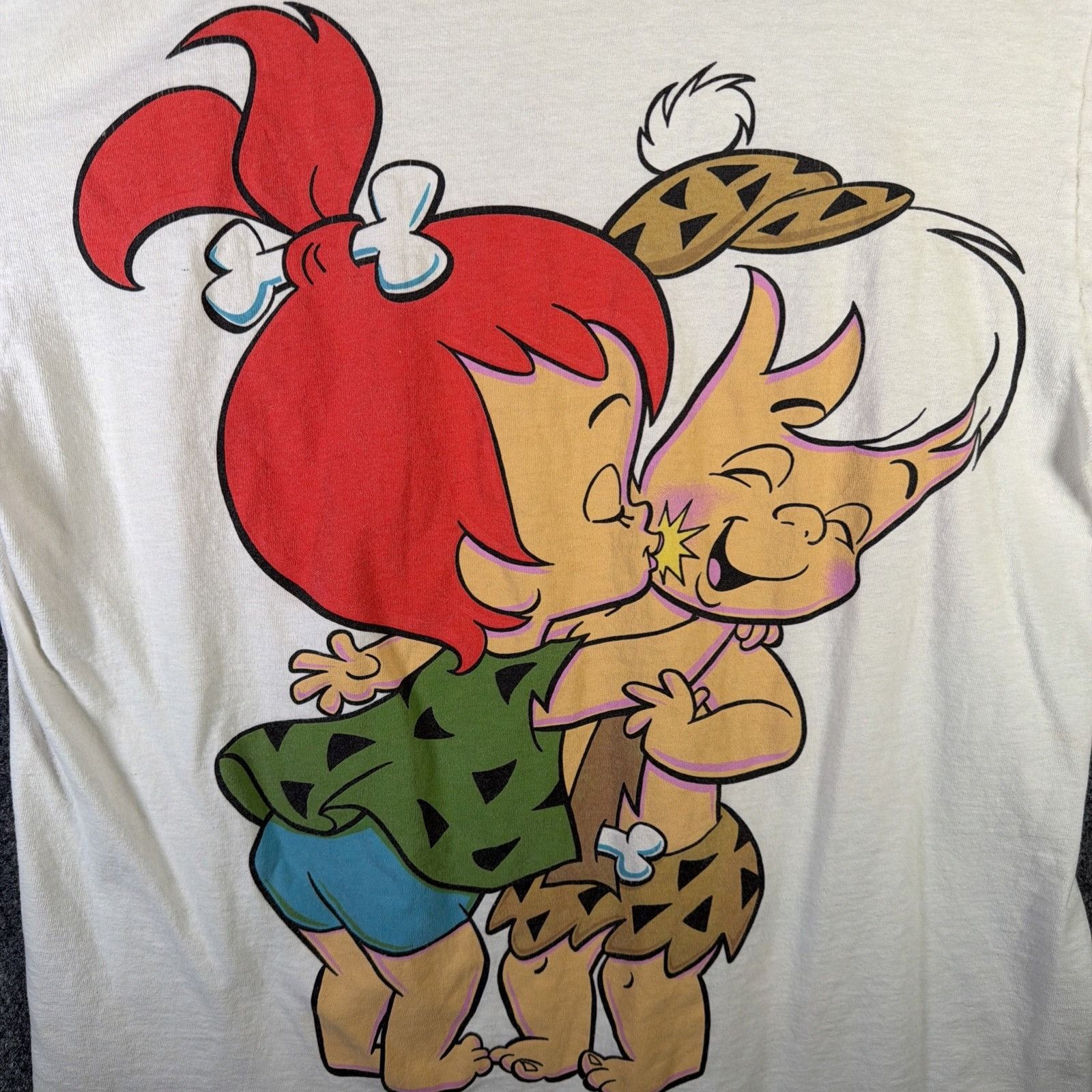 Cartoon Network Vintage Flintstones Shirt Mens Large White 90s Cartoon Bam Size US L / EU 52-54 / 3 - 9 Thumbnail