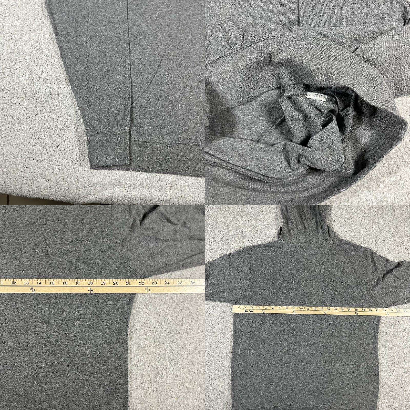 Vintage Barbell Brigade Hoodie Mens M Gray Dominate Humbly Workout Gym Lightweight Size US M / EU 48-50 / 2 - 8 Thumbnail