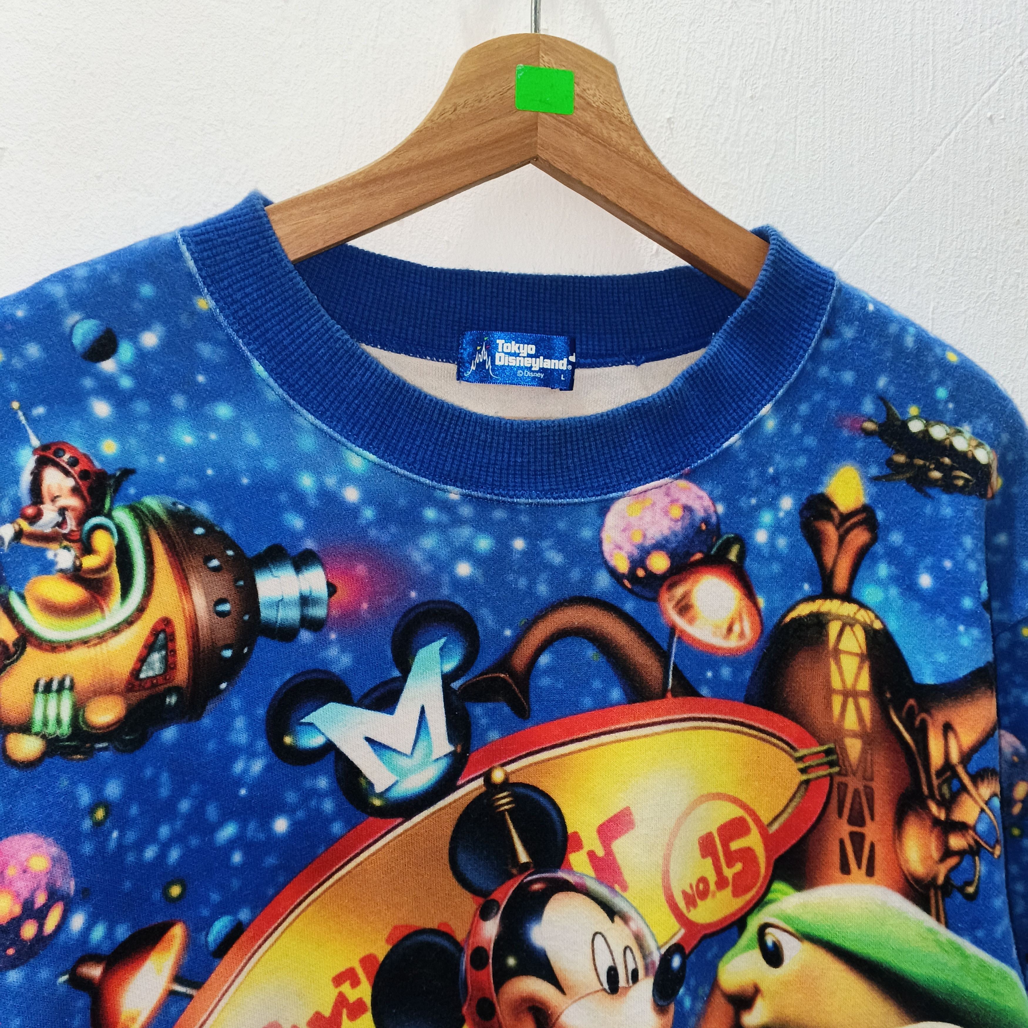 Disney Vintage 90's Disney AOP Mickey Mouse Astronaut Size Large Size US L / EU 52-54 / 3 - 2 Thumbnail