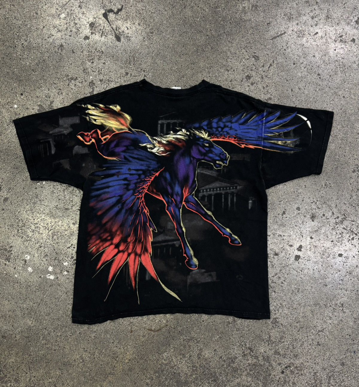 Liquid Blue Liquid Blue Pegasus All Over Print Vintage Rare 90s Size US XL / EU 56 / 4 - 2 Thumbnail