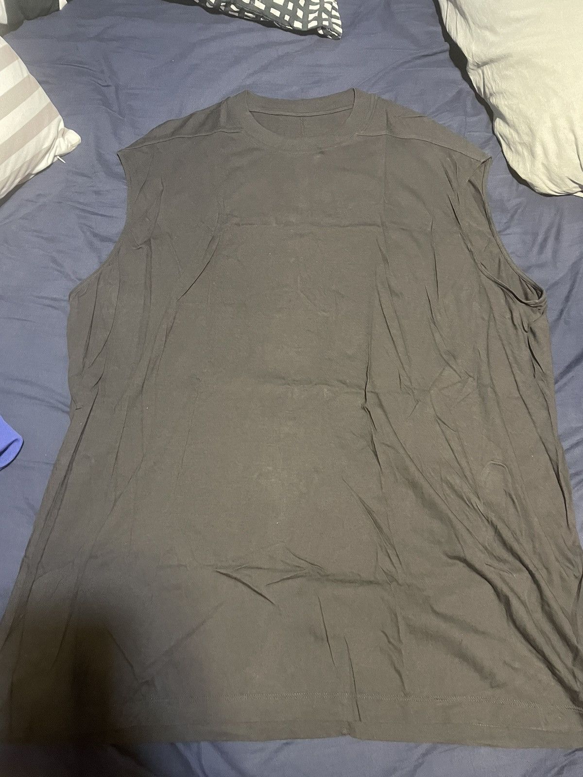 Rick Owens × Rick Owens Drkshdw Rick Owens Tank Top (Mid Grey) Size US XL / EU 56 / 4 - 1 Thumbnail
