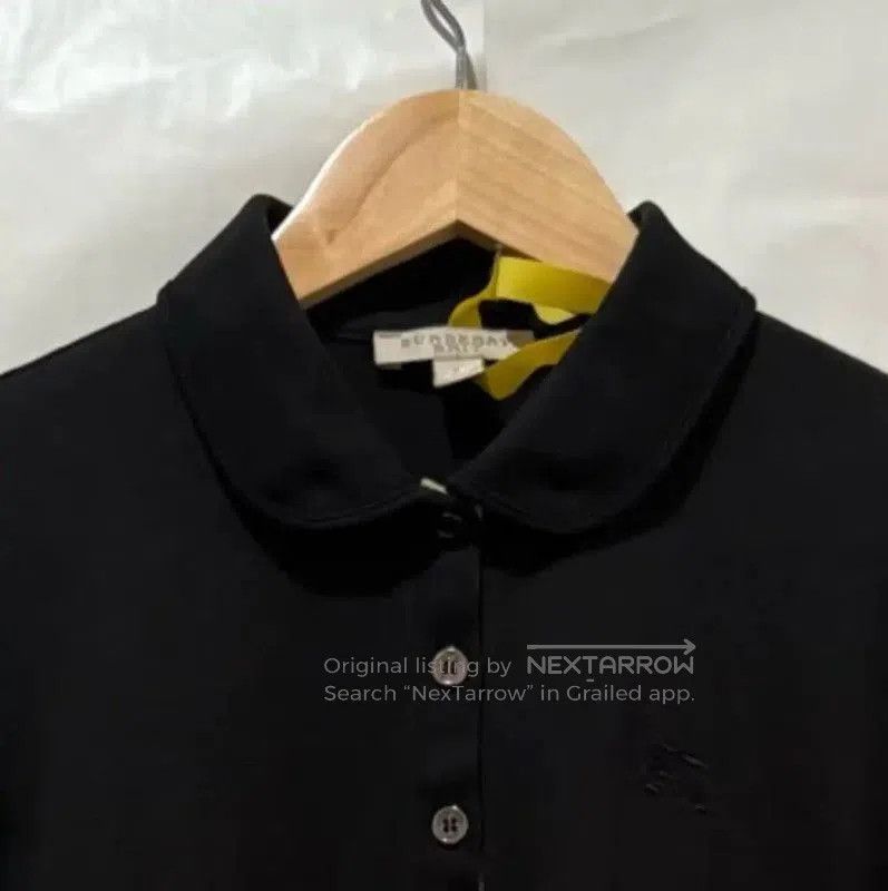 Other Burberry Black Cotton Embroidered Short Sleeve T-Shirt. Size S / US 4 / IT 40 - 2 Thumbnail