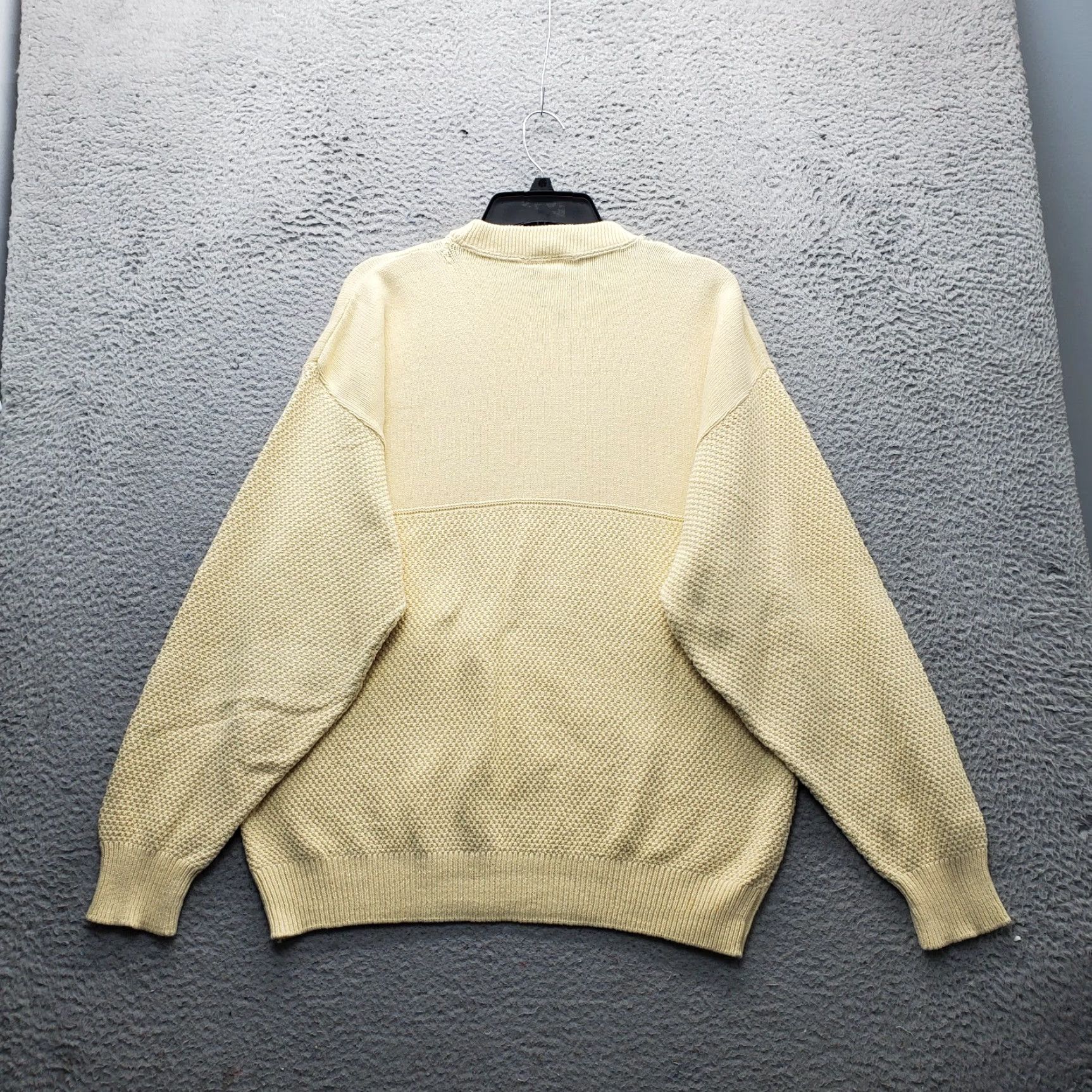 Guy Harvey VINTAGE Guy Harvey Sweater Mens L Yellow Chunky Knit Embroidered Marlin Fish Shirt Size US L / EU 52-54 / 3 - 2 Thumbnail