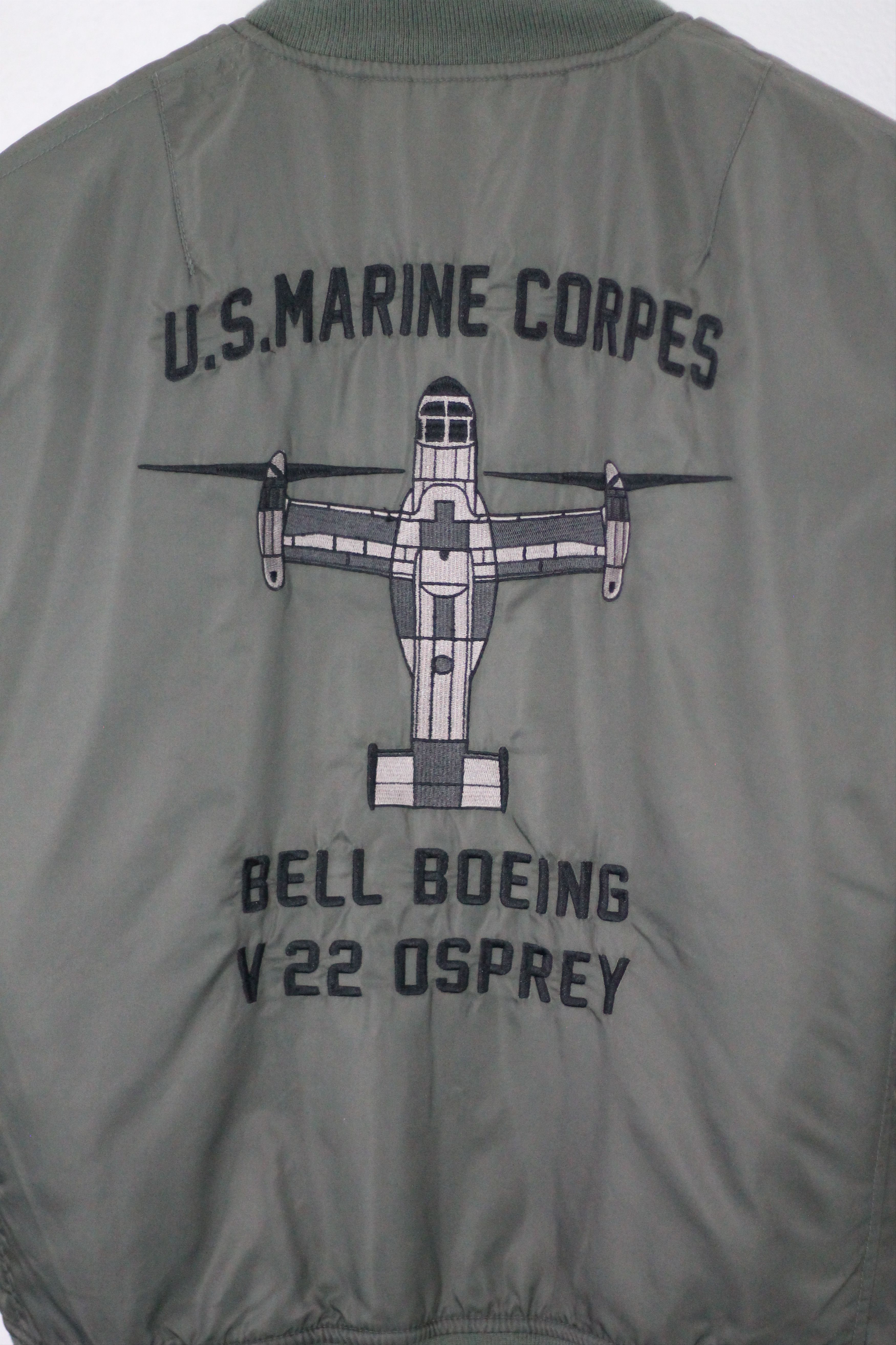 Japanese Brand HOUSTON U.S. Marine Corpes Bell Boeing Flight Bomber Jacket. Size US M / EU 48-50 / 2 - 7 Thumbnail