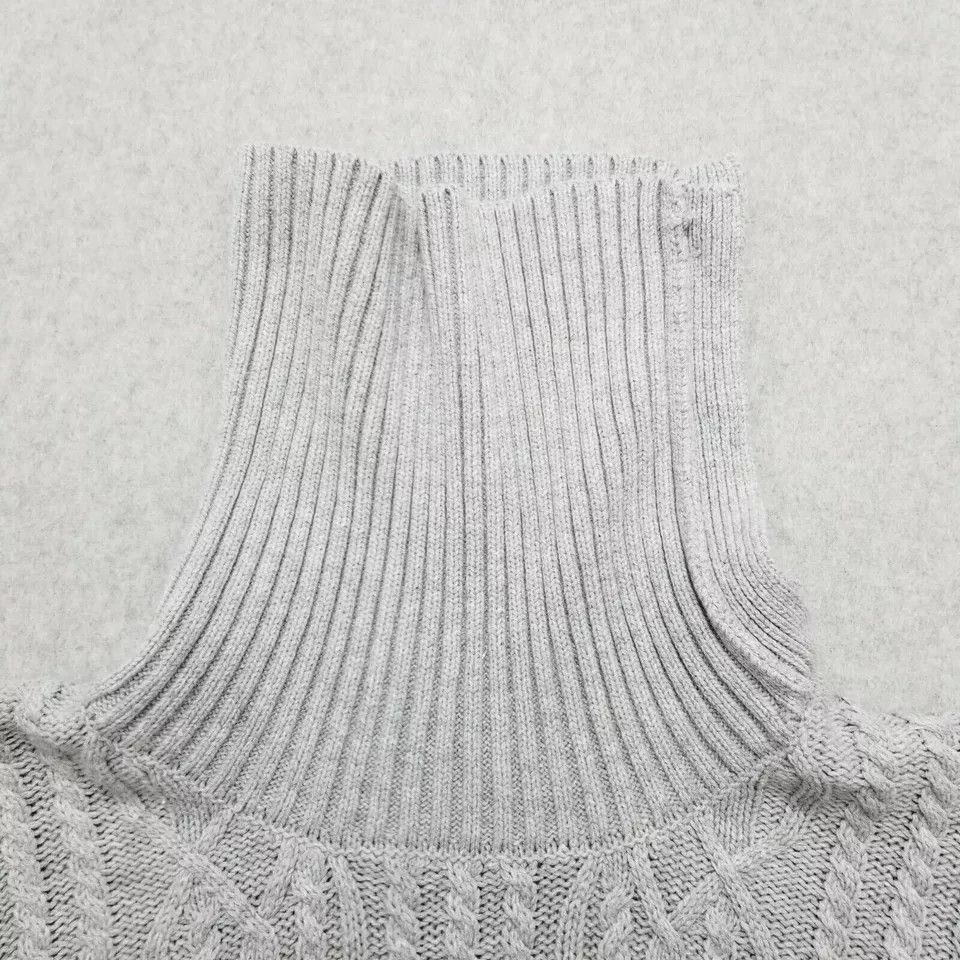 Bass Bass Sweater Womens XS Gray Long Sleeve Turtleneck Pullover Size XS / US 0-2 / IT 36-38 - 11 Thumbnail