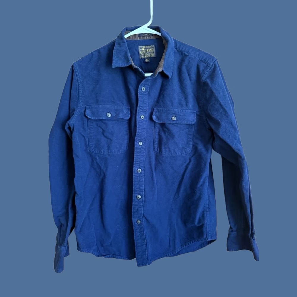 Lucky Brand Lucky Brand Mens Flannel Shirt Small Blue Heavy Hike Hunt Outdoors Casual Basic Size US S / EU 44-46 / 1 - 1 Thumbnail