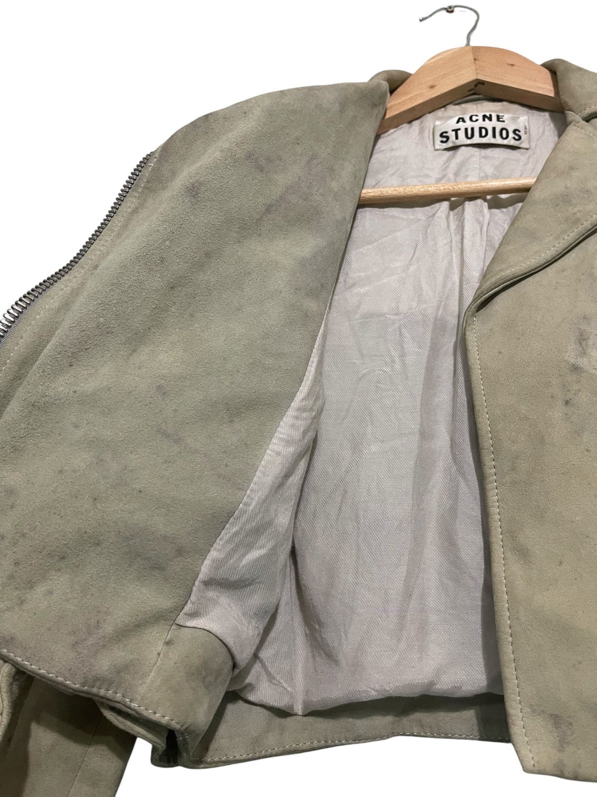 Acne Studios ACNE STUDIOS Suede Biker Jacket Size US S / EU 44-46 / 1 - 6 Thumbnail