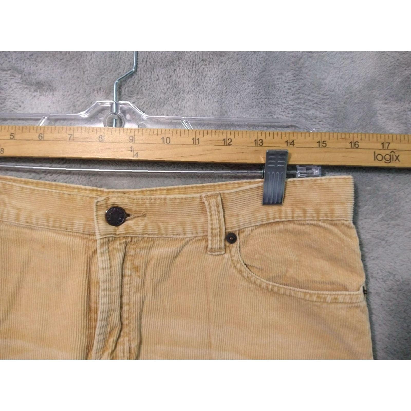 Abercrombie & Fitch Abercrombie & Fitch Skirt Womens 6 Beige Corduroy Midi High Waist Y2K 90s Vintage Pockets Size 28" / US 6 / IT 42 - 3 Thumbnail