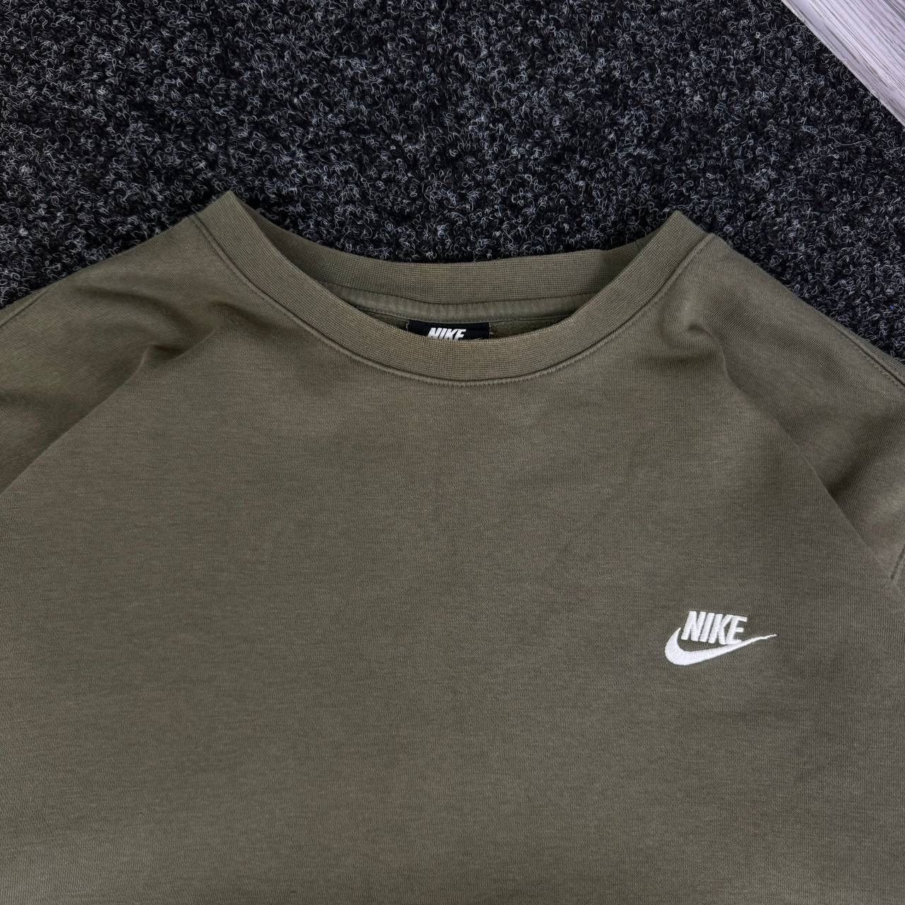 Nike Nike sweatshirt khaki mini swoosh boxy fit y2k style Size US XXL / EU 58 / 5 - 3 Thumbnail