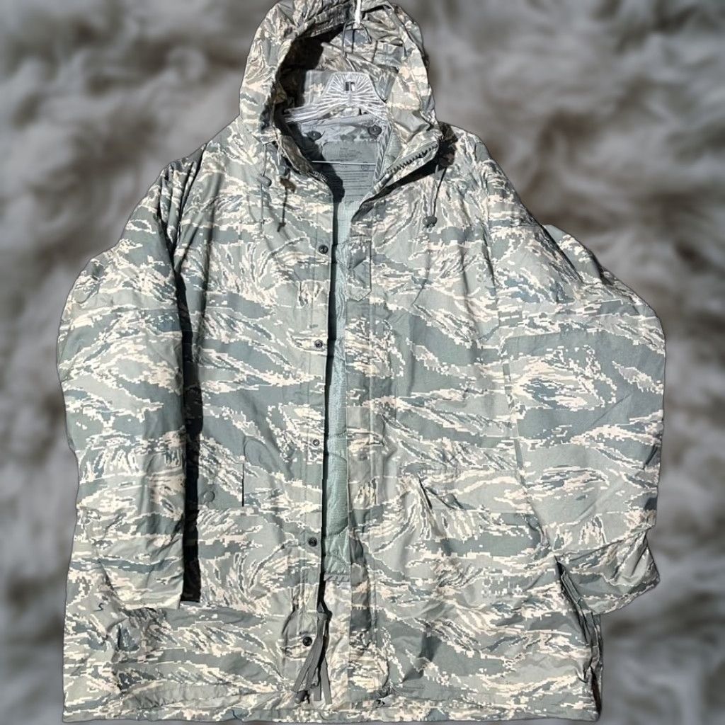 Industrie VINTAGE ORC Industries US Air Force APECS Parka ABU Tiger Stripe Camo Medium With Liner Size US M / EU 48-50 / 2 - 1 Thumbnail