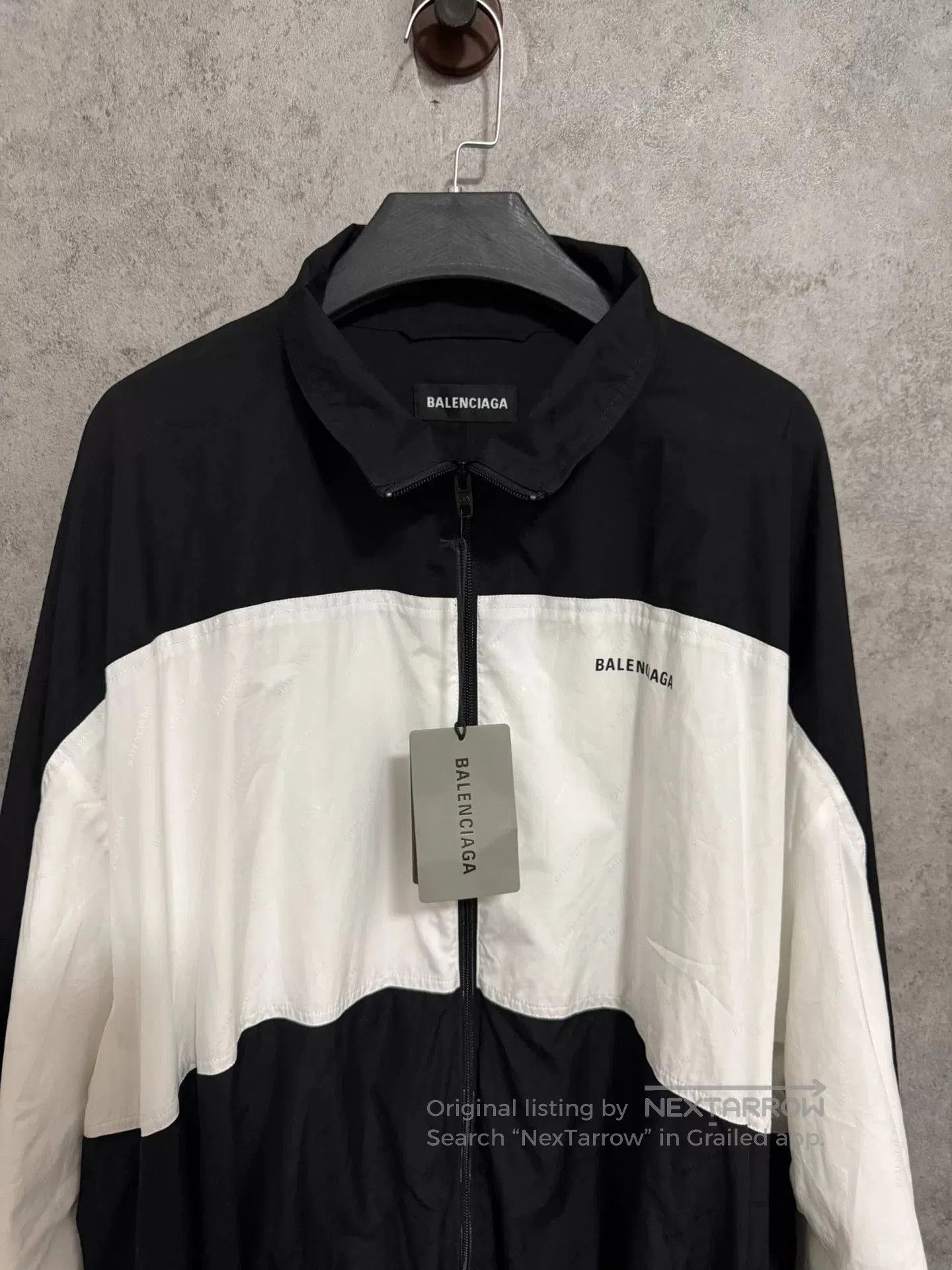 Balenciaga Balenciaga Logo Embroidered Black and White Jacket. Size US S / EU 44-46 / 1 - 2 Thumbnail