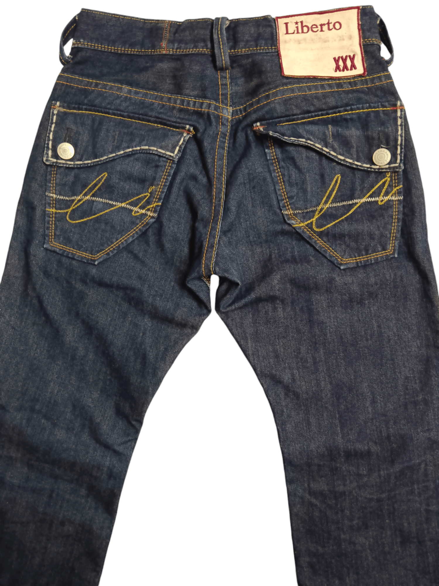 If Six Was Nine Liberto XXX Triple Resistance Flare Bush Denim Size US 29 - 4 Thumbnail