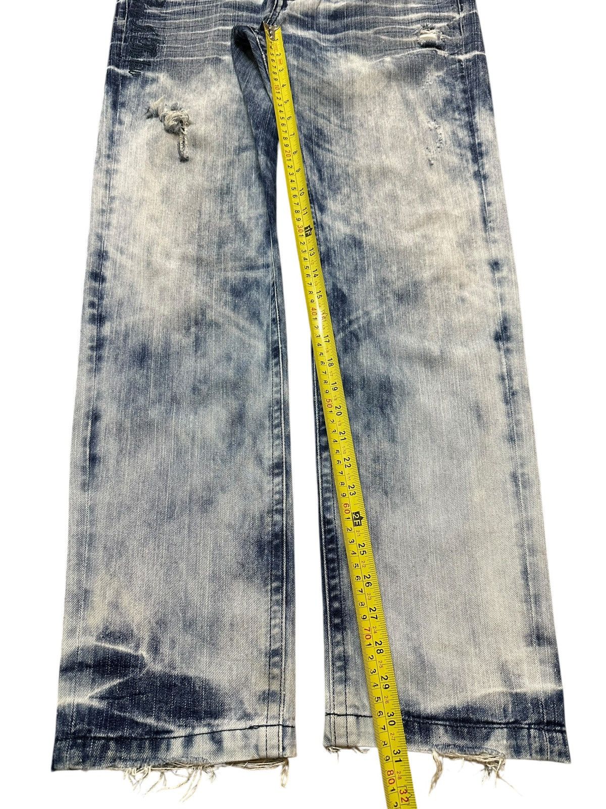 If Six Was Nine Vintage Japanese Brand Acid Wash Style Distress Style Jeans Size US 34 / EU 50 - 15 Thumbnail