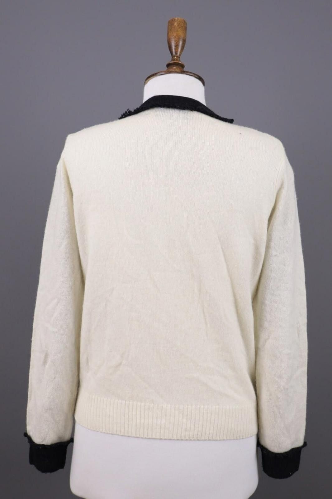 Designer Princess Goes Hollywood Beige Wool Cashmere Sweater Size 38 Size M / US 6-8 / IT 42-44 - 7 Thumbnail