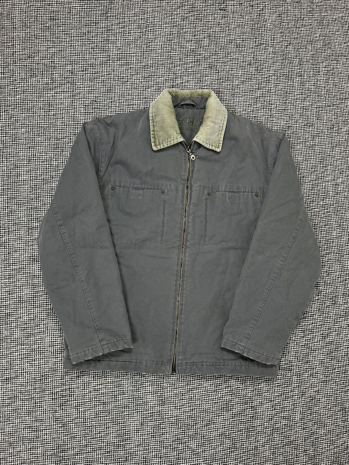 Vintage Vintage 90s Detroit style work jacket corduroy collar boxy Size US L / EU 52-54 / 3 - 2 Thumbnail