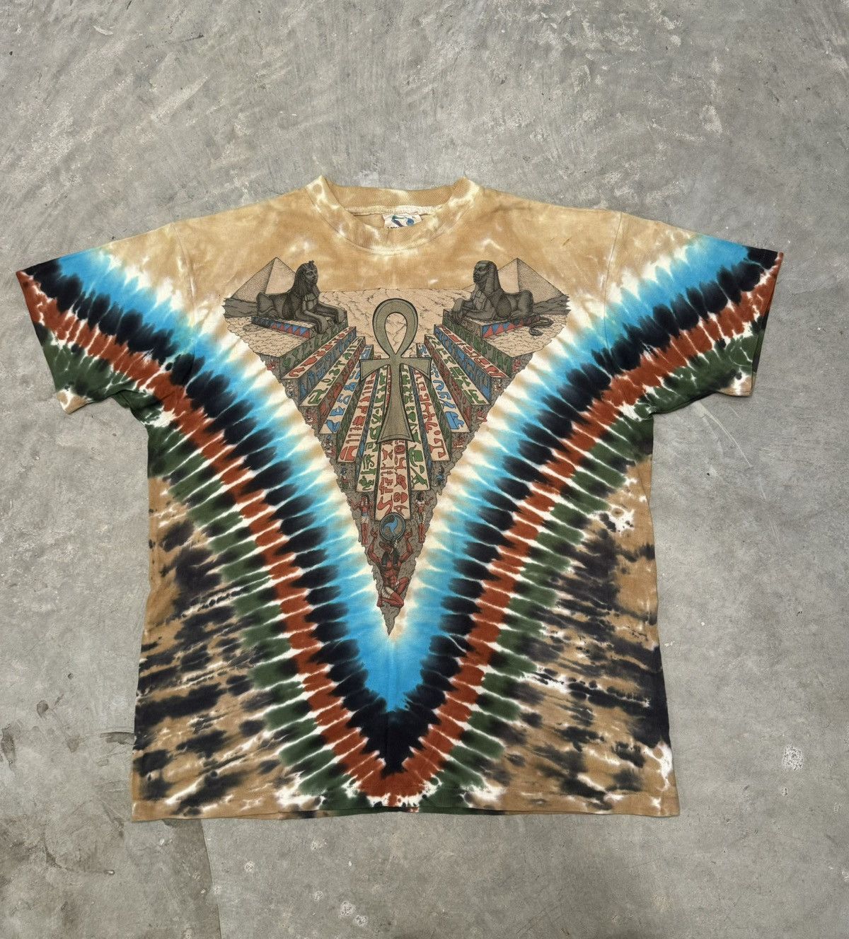 Liquid Blue Ancient Egypt Pharaoh Liquid Blue 90s grail very rare Size US XL / EU 56 / 4 - 1 Thumbnail