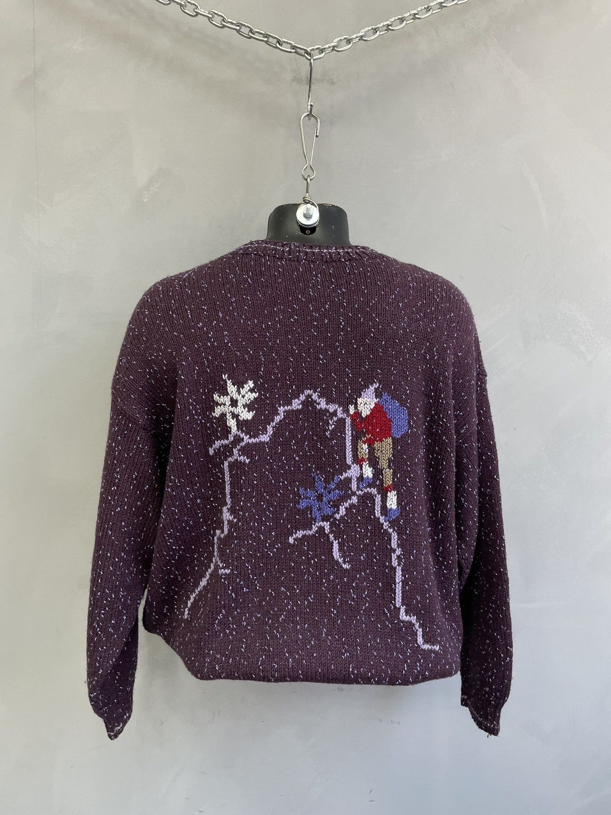 Lacoste Vintage purple knit sweater rare lacoste style y2k style Size US L / EU 52-54 / 3 - 7 Thumbnail