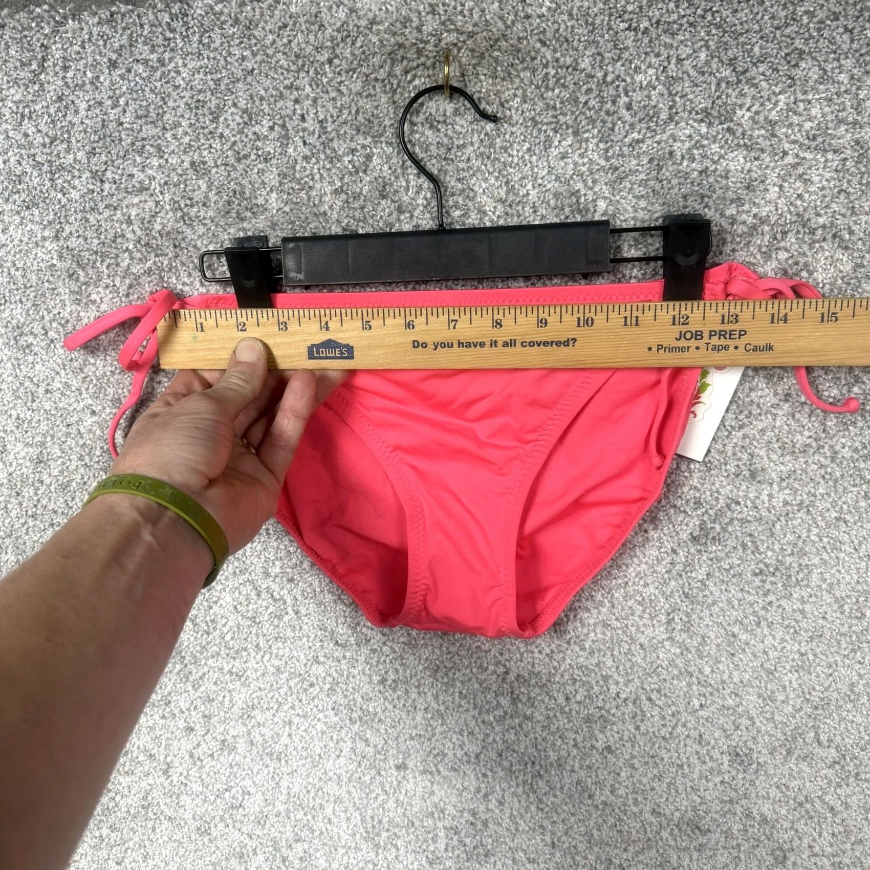 Vintage BECCA By Rebecca Virtue Bikini Bottom L Pink Solid Beach Poolside Size 36" / US 14 / IT 50 - 4 Thumbnail