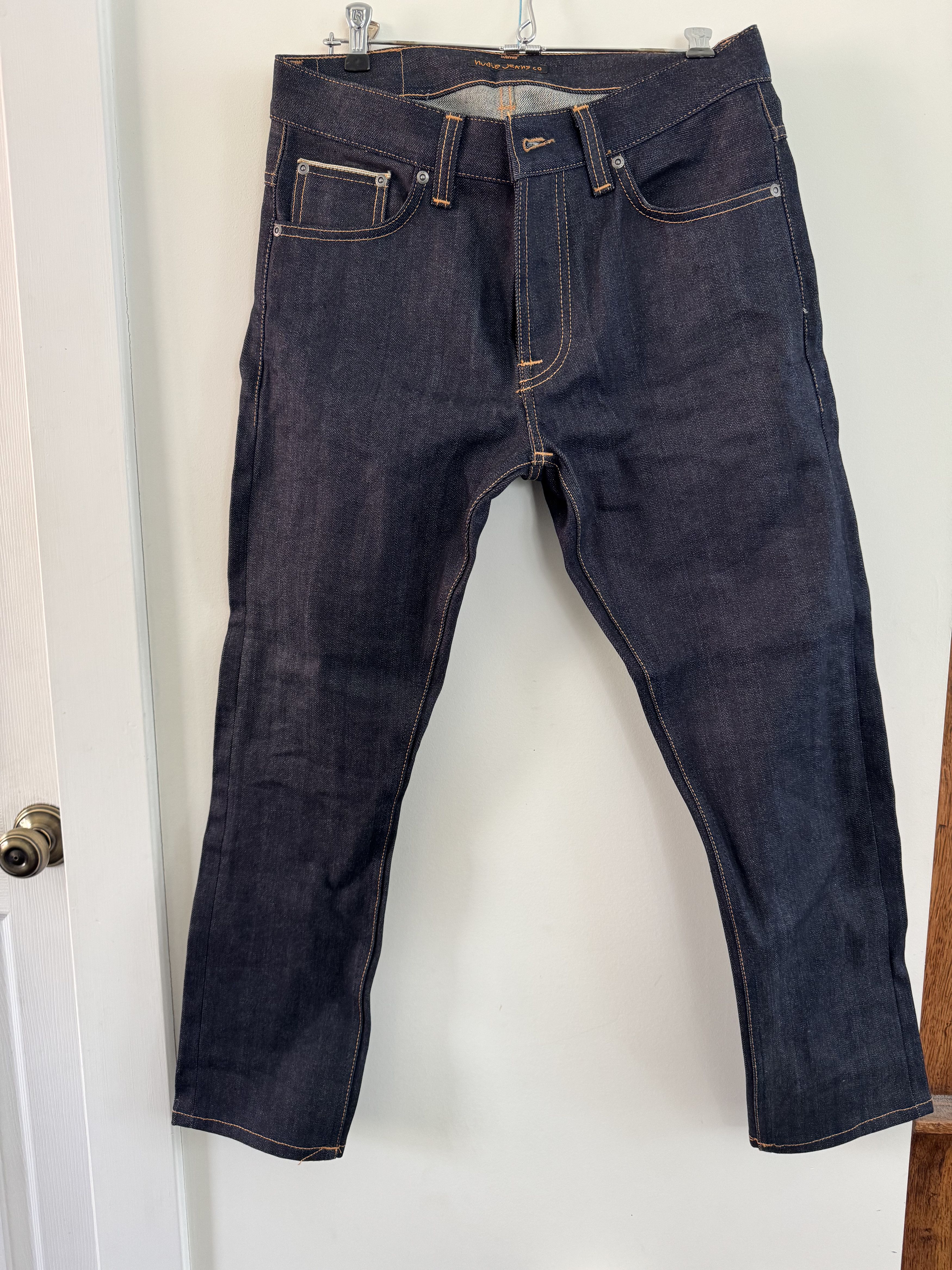Nudie Jeans grim Tim Dry Deep Selvage Size US 30 / EU 46 - 2 Thumbnail