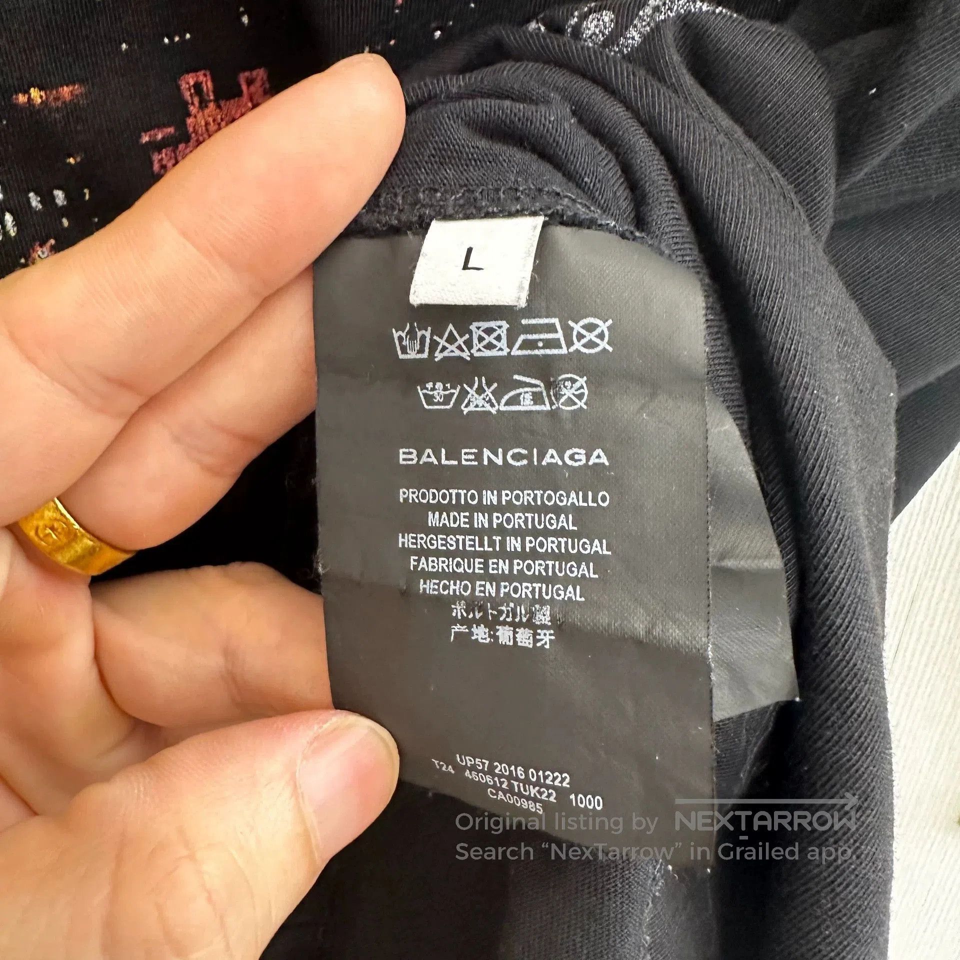 Balenciaga black balenciaga short sleeve t. Size US L / EU 52-54 / 3 - 4 Thumbnail