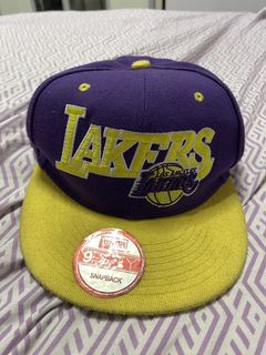 Men's Mitchell & Ness Purple Los Angeles Lakers NBA 75th Anniversary What  The? Snapback Hat - OSFA