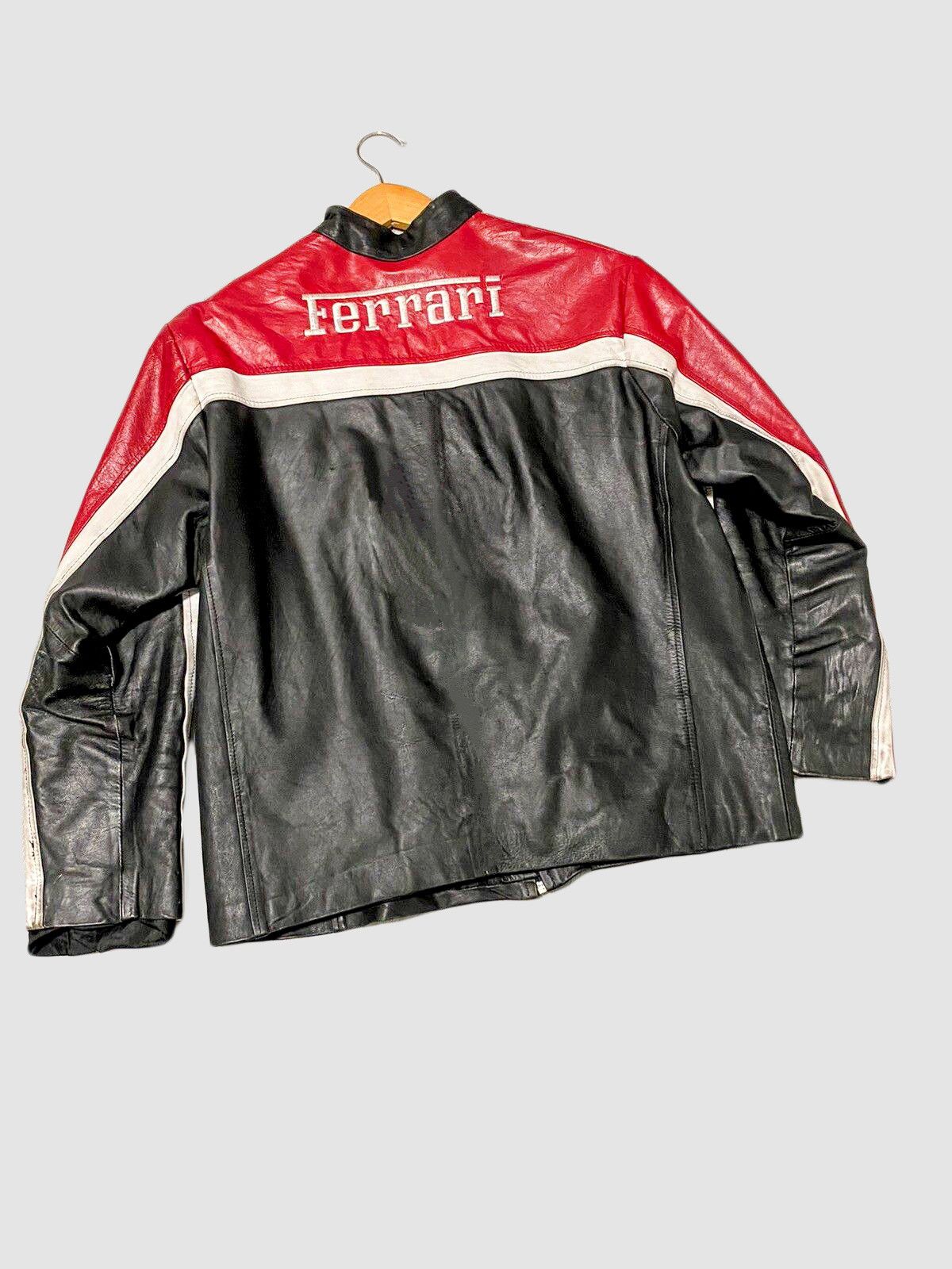 Formula 1 🔥 FERRARI RACING LEATHER JACKET 90s Formula 1 STREETWEAR Size US M / EU 48-50 / 2 - 2 Thumbnail