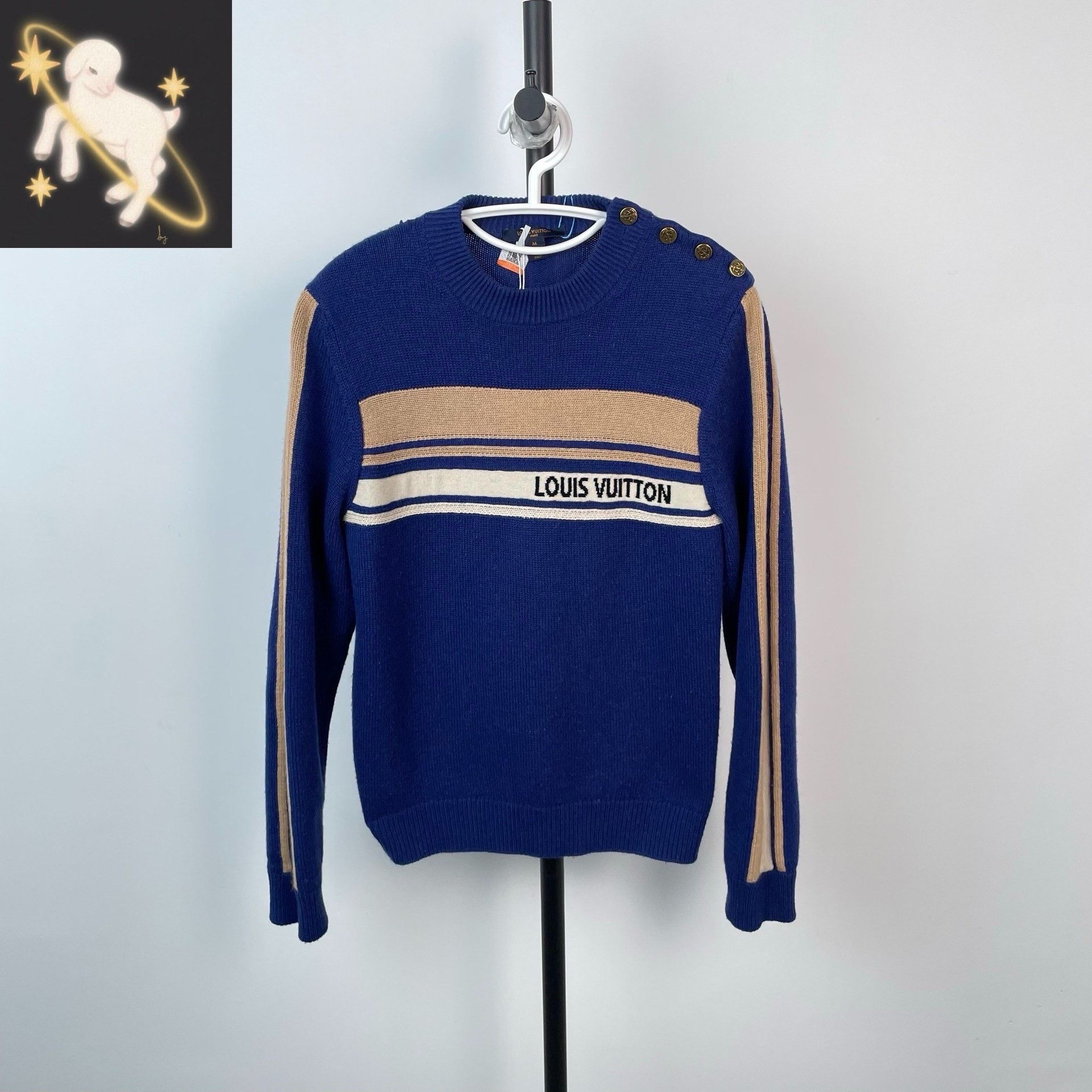 Louis Vuitton Louis Vuitton Gold Sweater M Men Size US M / EU 48-50 / 2 - 1 Thumbnail