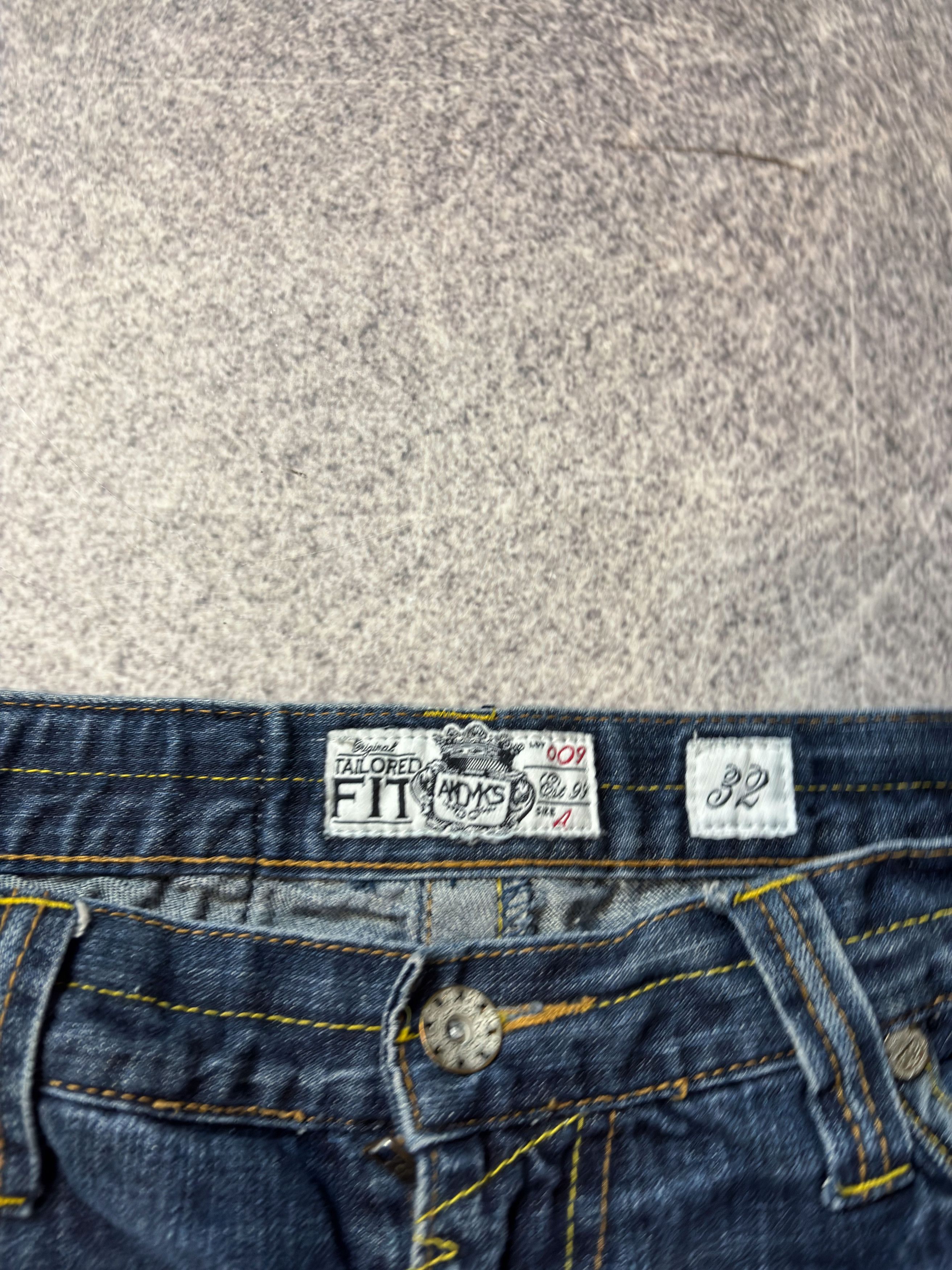 Yohji Yamamoto Y2K Blue Jeans Straight Baggy Vintage Washed Streetwear Fit Size US 32 / EU 48 - 5 Thumbnail