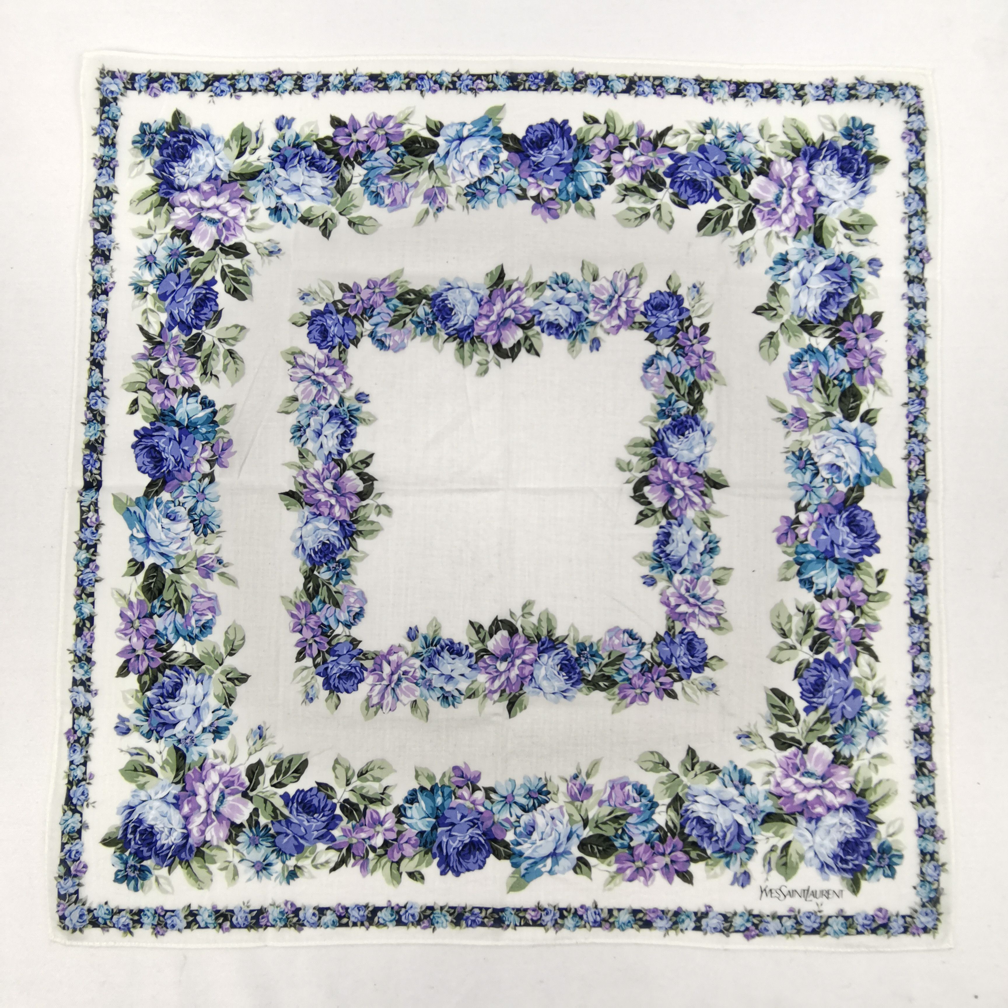 Japanese Brand Vintage YSL Handkerchief Neckerchief Yves Saint Laurent Size ONE SIZE - 2 Thumbnail