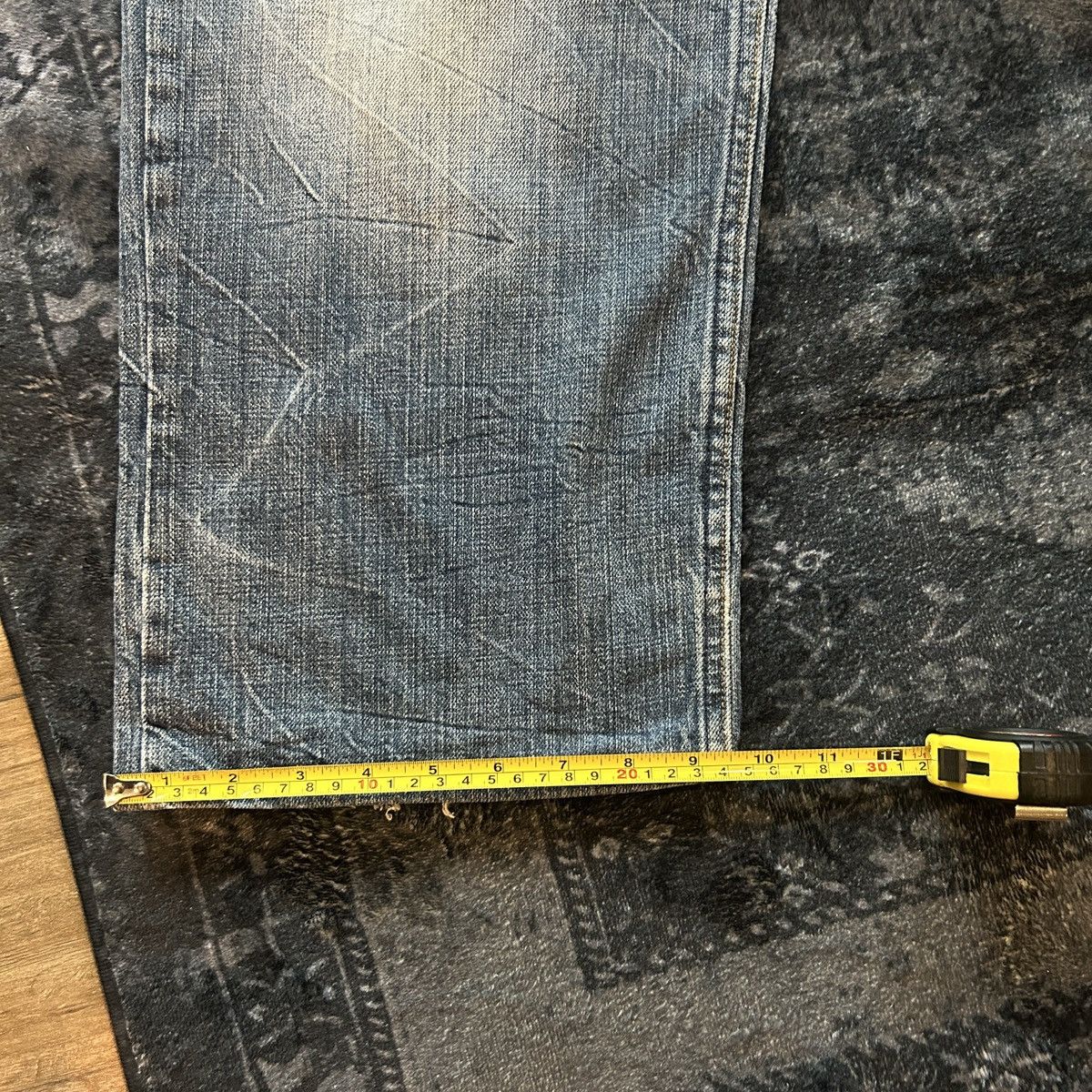 Karakuri Tamashii Karakuri Koi Layered Pocket Denim Size US 35 - 22 Thumbnail