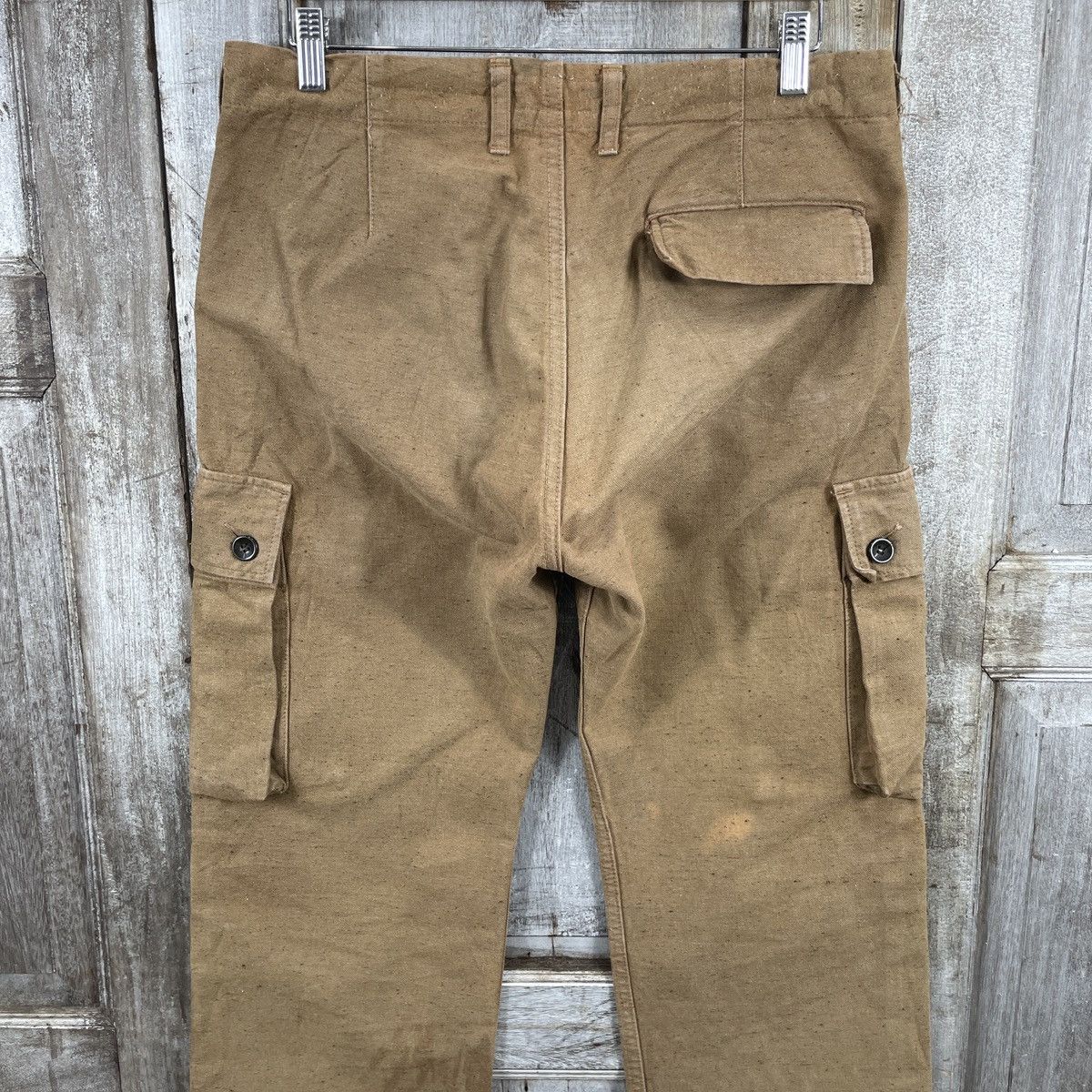 Japanese Brand × Spellbound × Vintage Vintage Spellbound Distressed Brown Cargo Pants Size US 33 - 3 Thumbnail