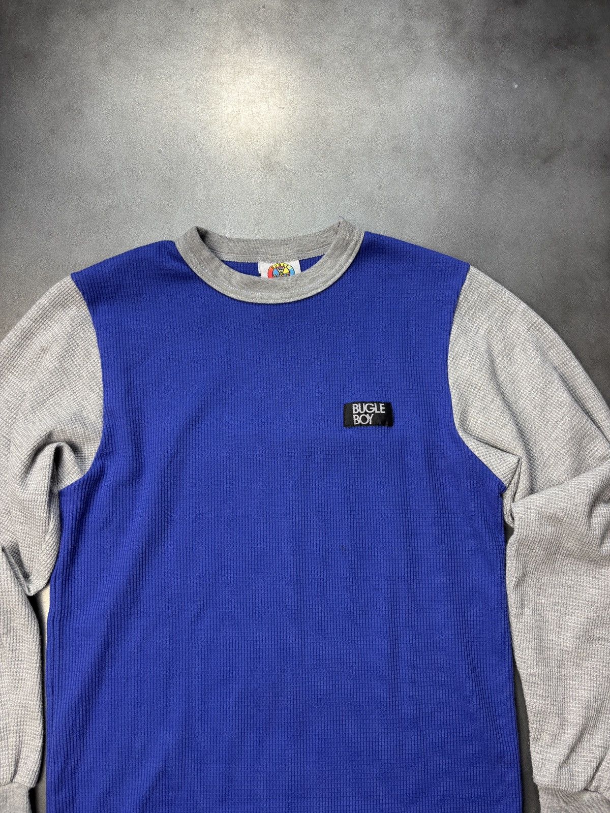 Bugle Boy × Vintage 1980s Bugle Boy Thermal Vintage Two Tone Waffle Raver 1990s Size US M / EU 48-50 / 2 - 9 Thumbnail