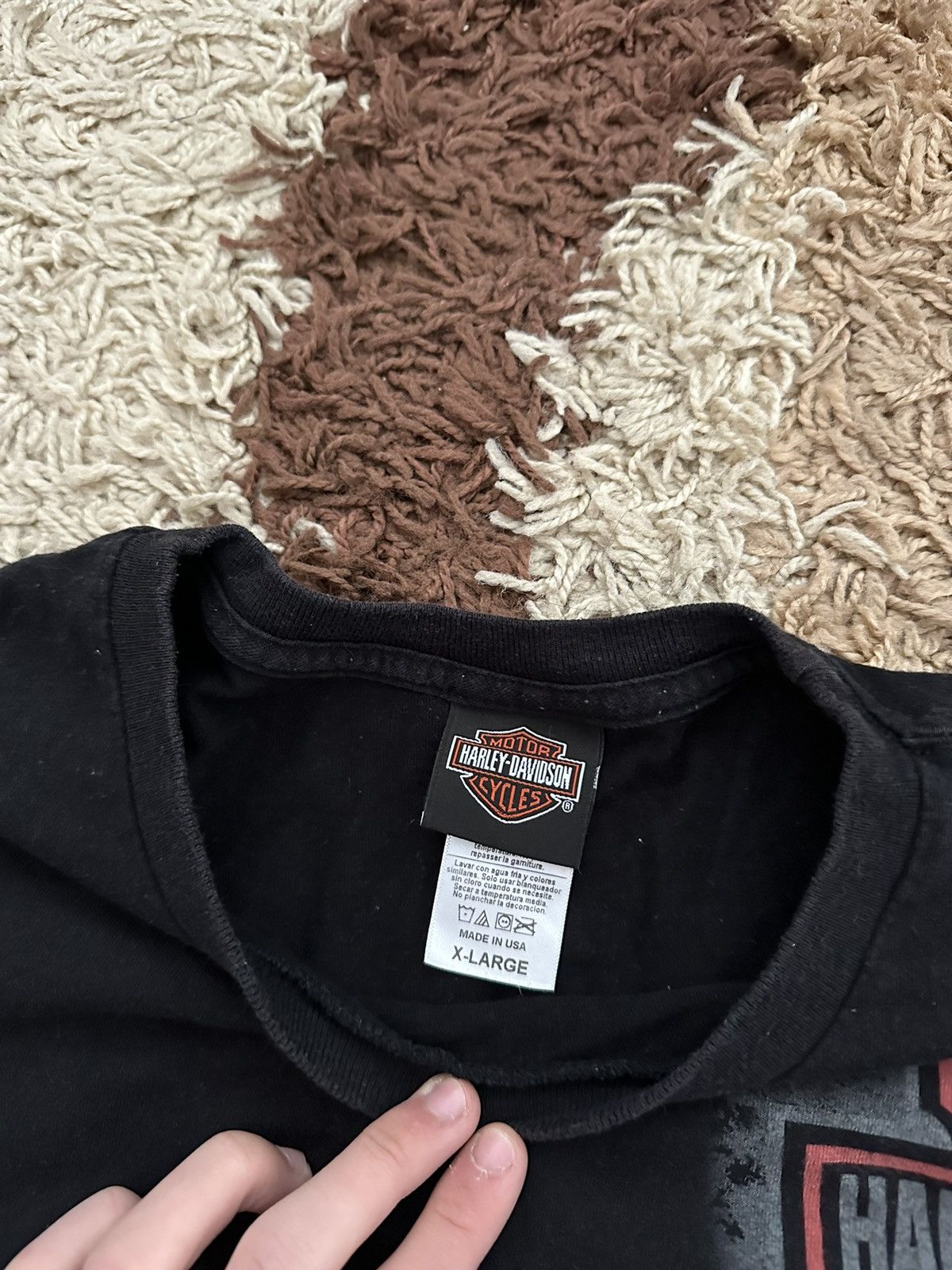 Harley Davidson × Vintage 🔥VINTAGE Y2K DISTRESSED HARLEY DAVIDSON T-SHIRT🔥 Size US XL / EU 56 / 4 - 2 Thumbnail