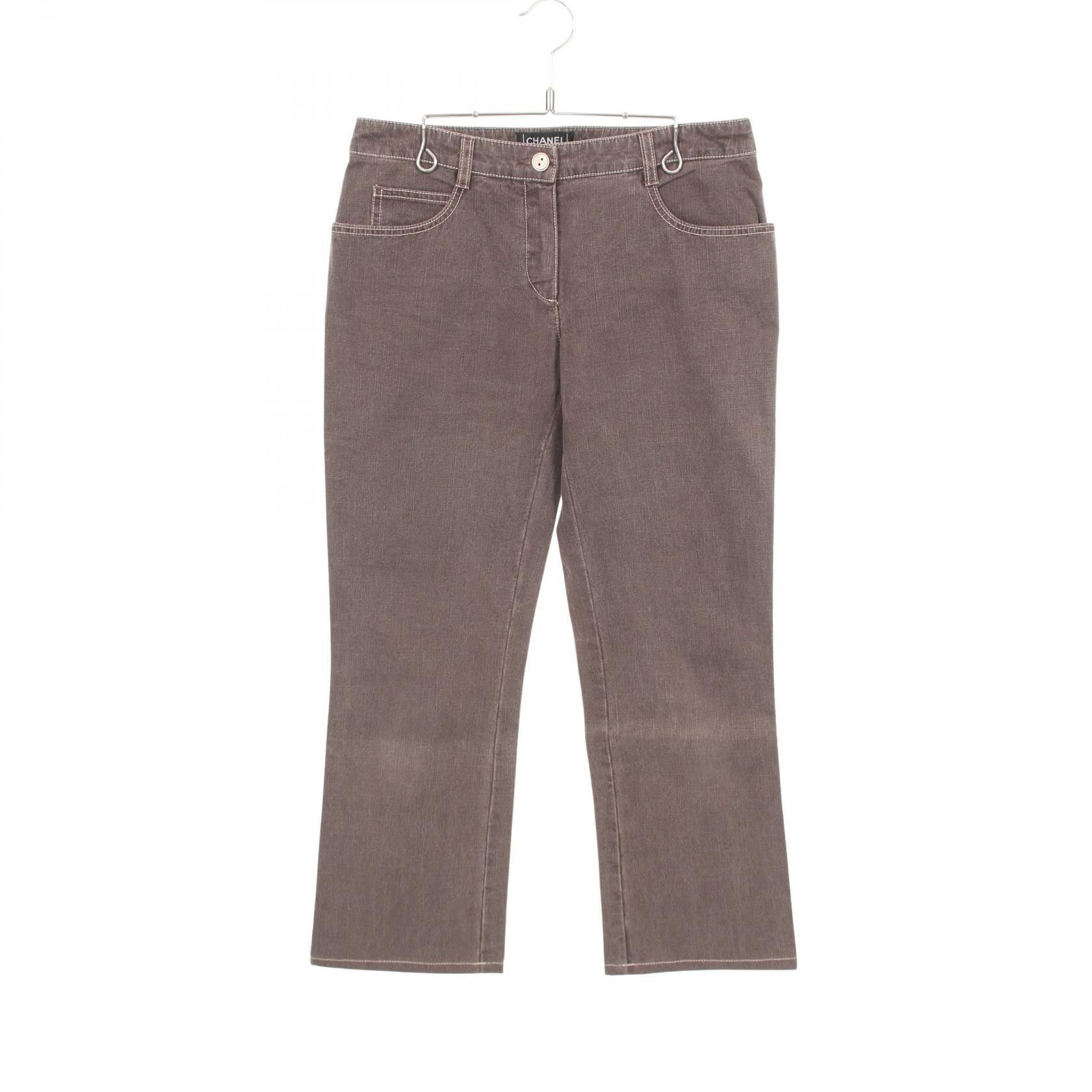Chanel Chanel Chanel Cotton Denim Pants Textile Bottoms DUTY FREE for USA Size ONE SIZE - 1 Thumbnail