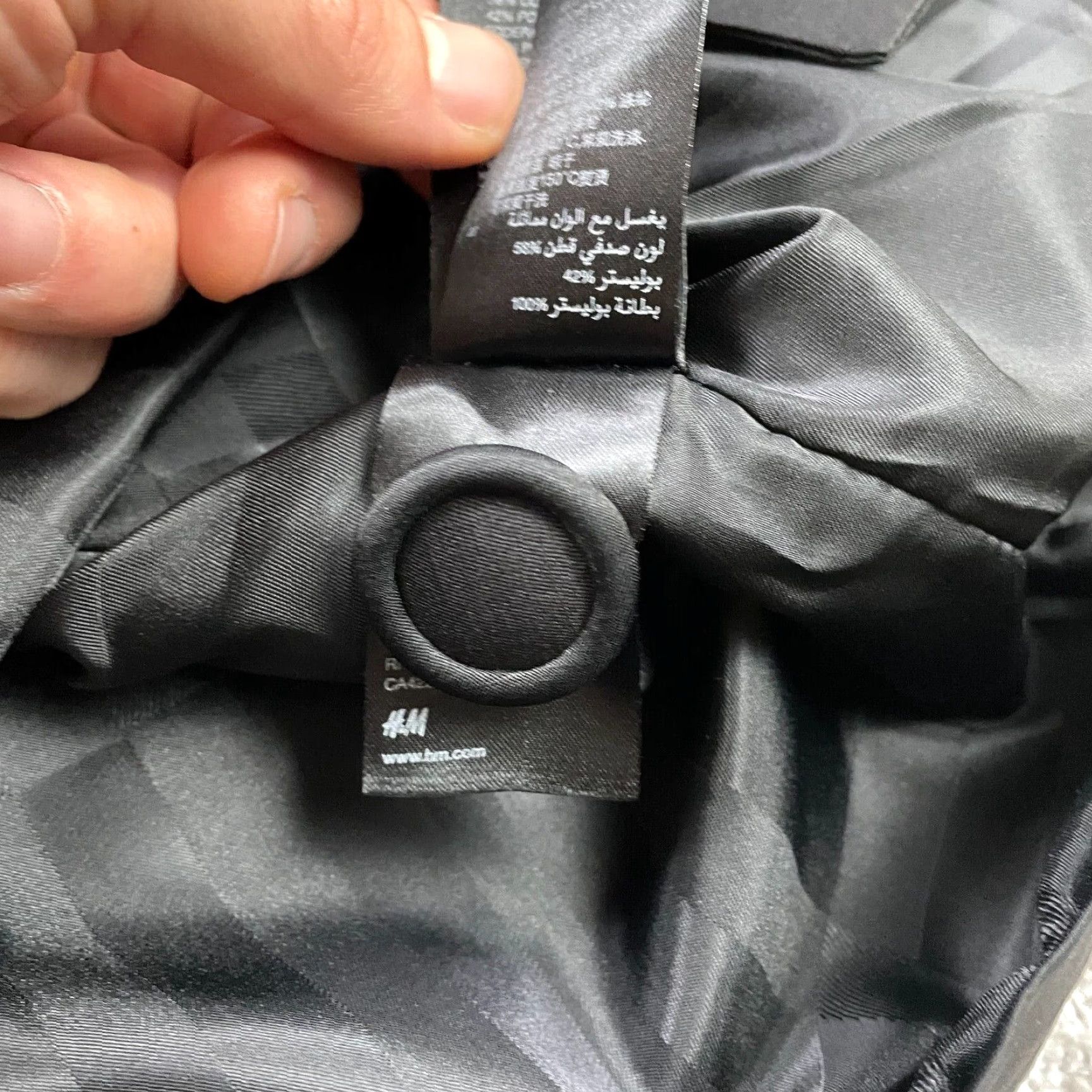 H&M H&M Blazer Coat Women 38 Black Button Down Collared Padded Shoulder Workwear Cotton Blend Canvas Short Sleeve Regular Jacket Costume? Size XS / US 0-2 / IT 36-38 - 6 Thumbnail