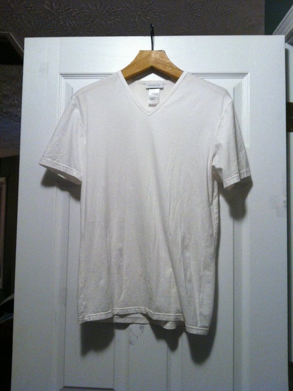 Ermenegildo Zegna ermenegildo Zegna mens 90%cotton10%elastane Vneck T-shirt L Size US L / EU 52-54 / 3 - 1 Thumbnail