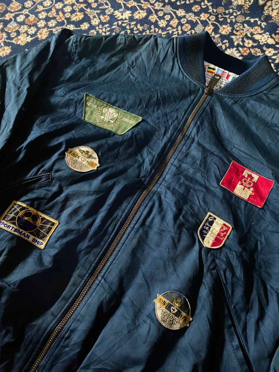 Vintage VINTAGE🔥 GROOVYAGE BOMBERS JACKET Size US M / EU 48-50 / 2 - 5 Thumbnail